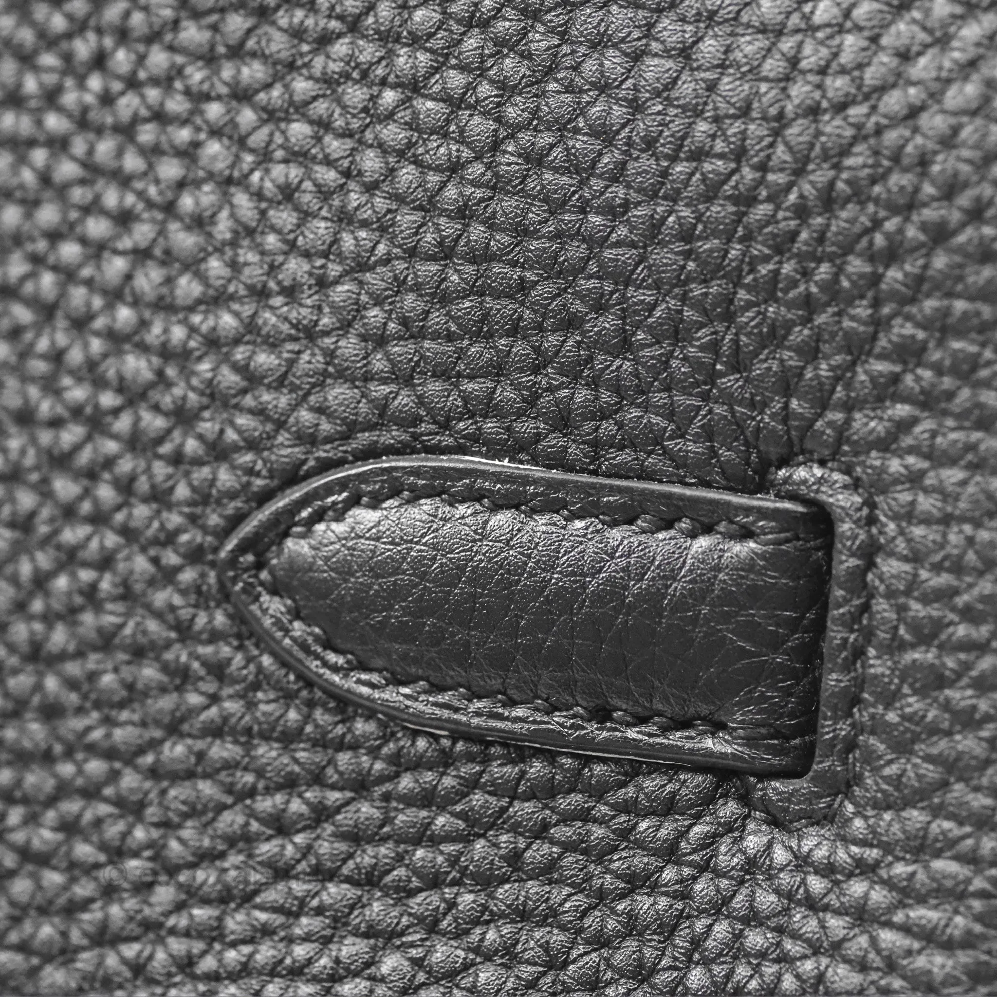 Herms Birkin 35 Retourne Black Noir 89 Clemence Gold Hardware