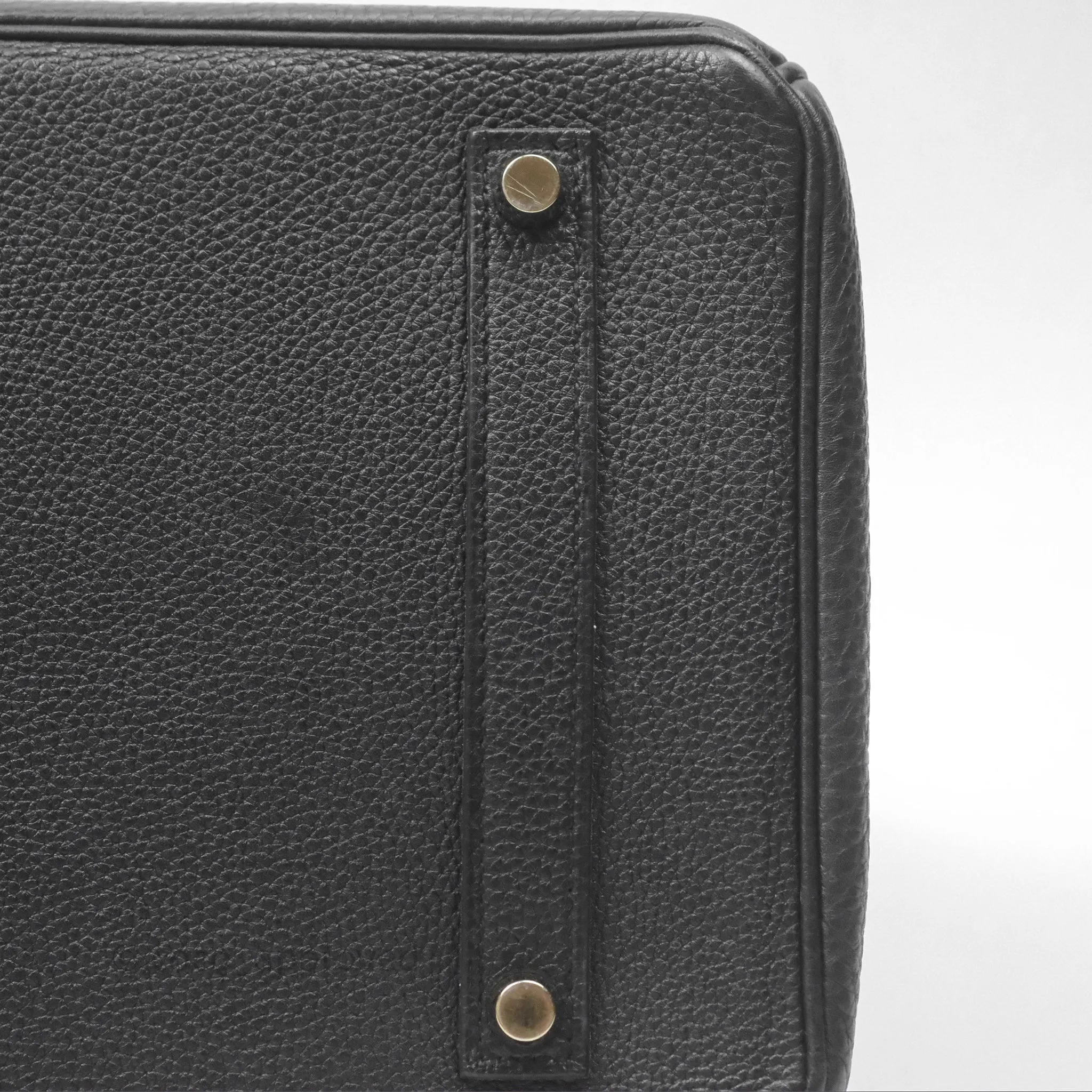 Herms Birkin 35 Retourne Black Noir 89 Clemence Gold Hardware