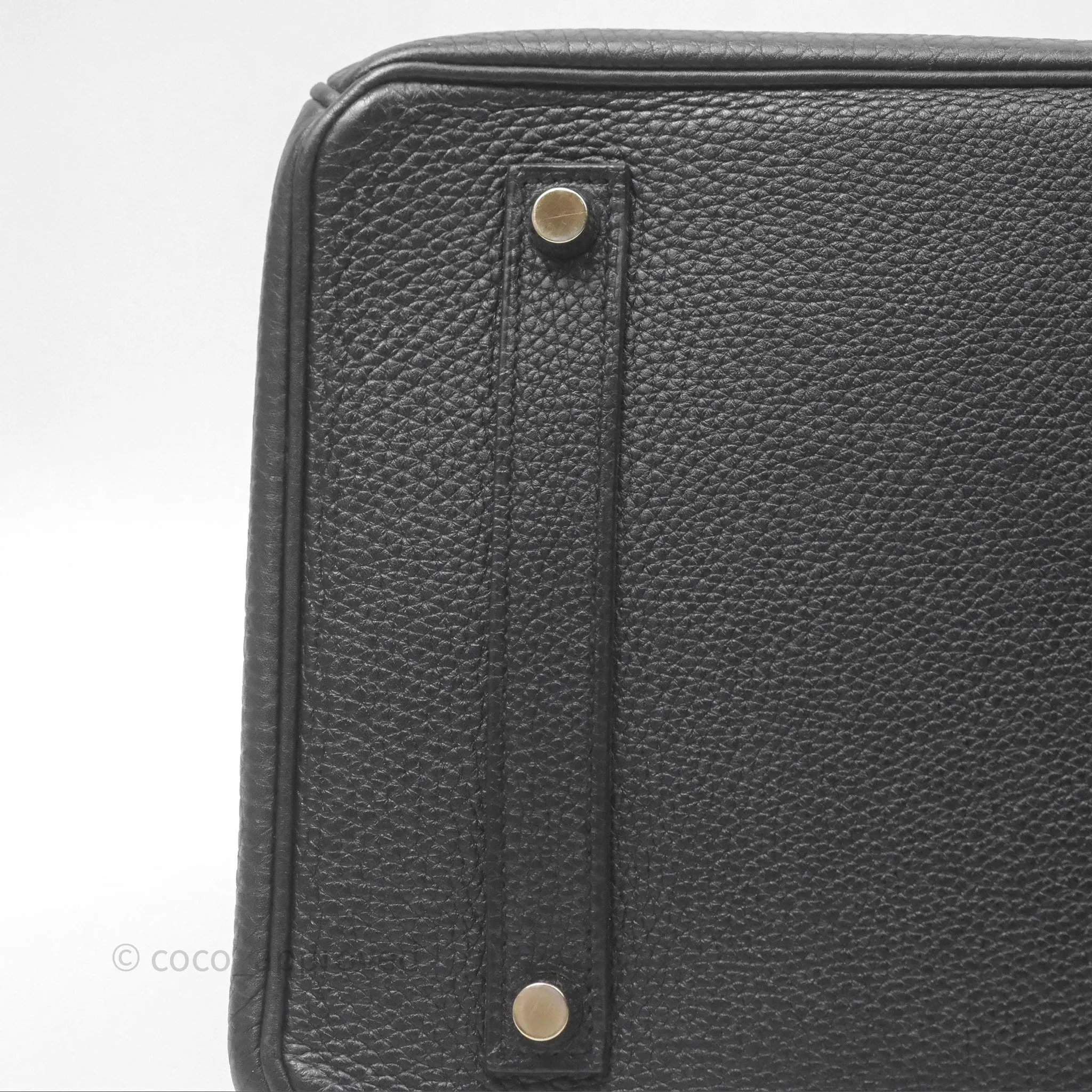 Herms Birkin 35 Retourne Black Noir 89 Clemence Gold Hardware
