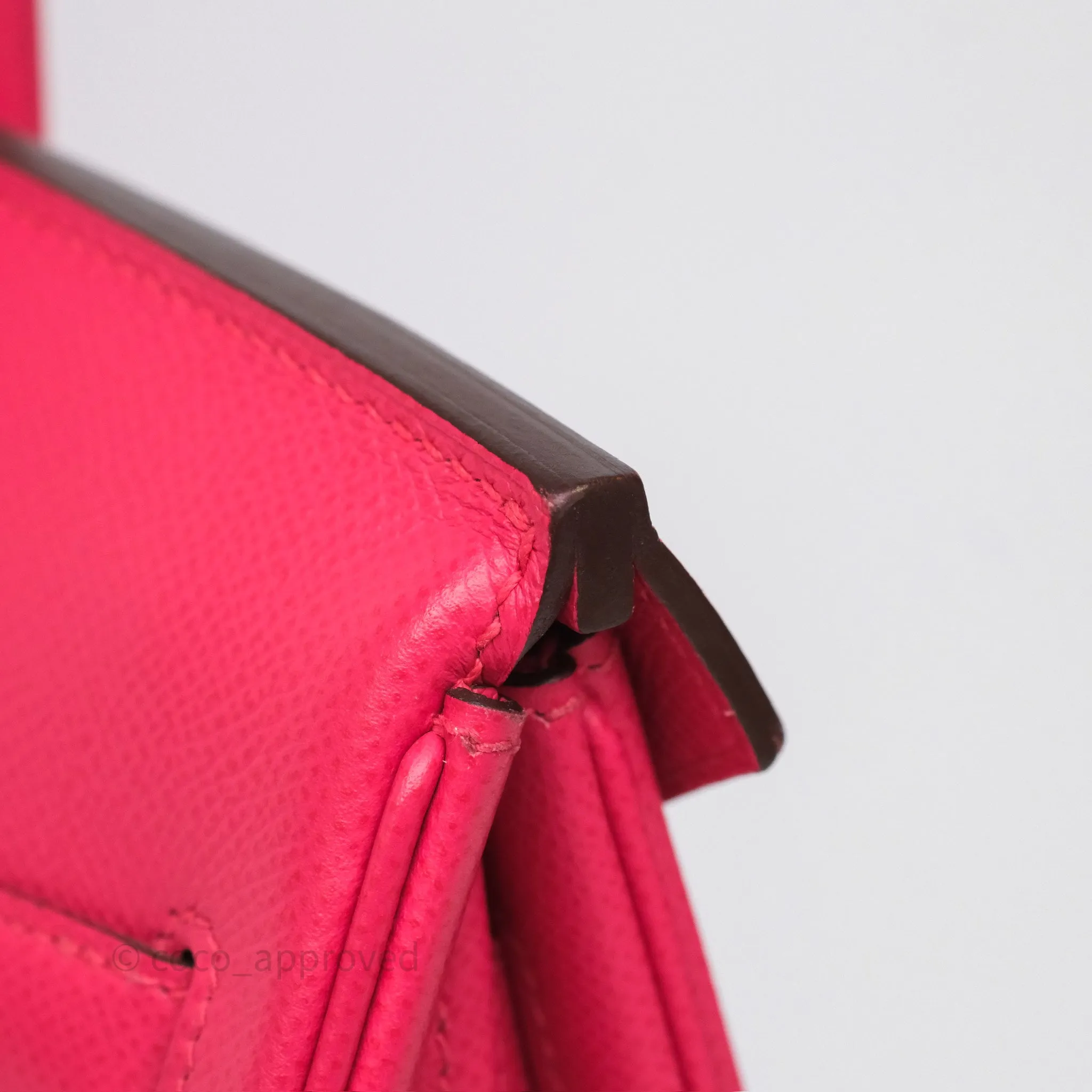 Herms Birkin Retourne 30 Rose Extreme I6 Epsom Gold Hardware