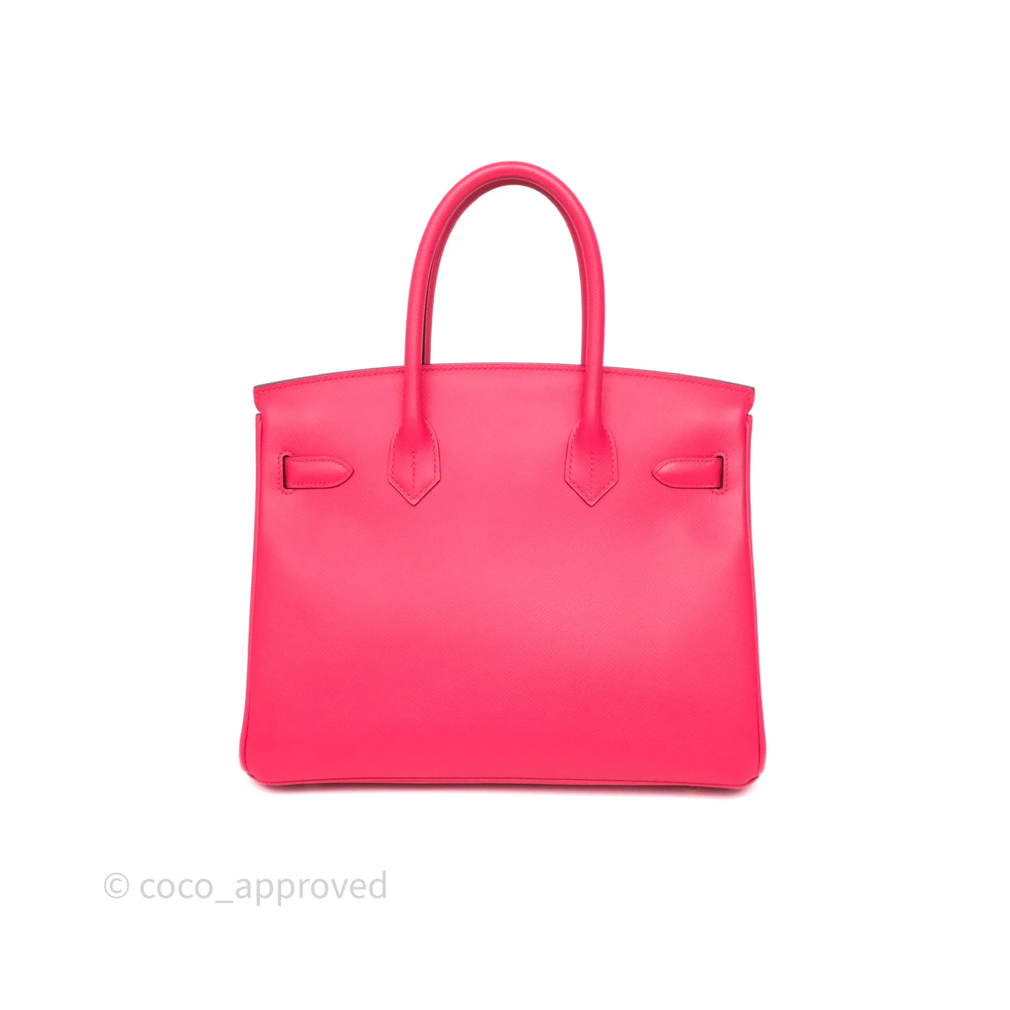 Herms Birkin Retourne 30 Rose Extreme I6 Epsom Gold Hardware
