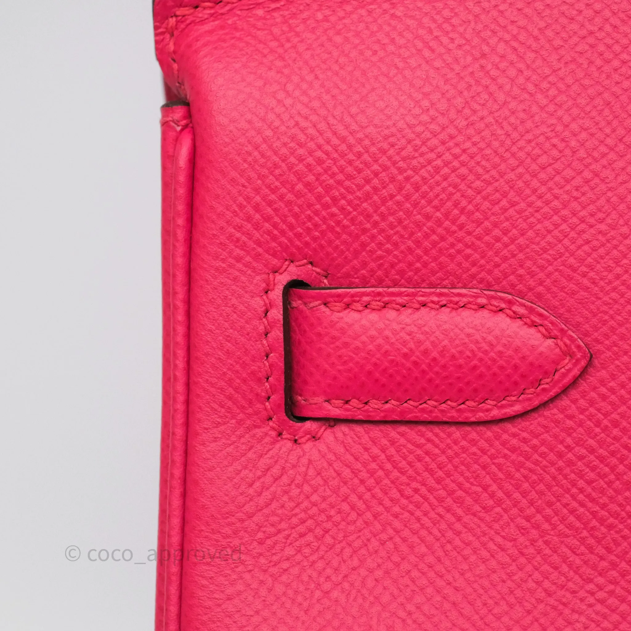 Herms Birkin Retourne 30 Rose Extreme I6 Epsom Gold Hardware