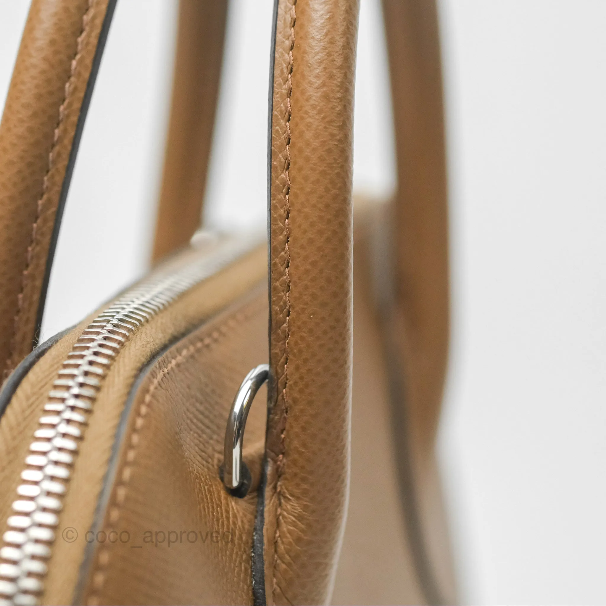 Herms Bolide 1923 25 Alezan Epsom Palladium Hardware