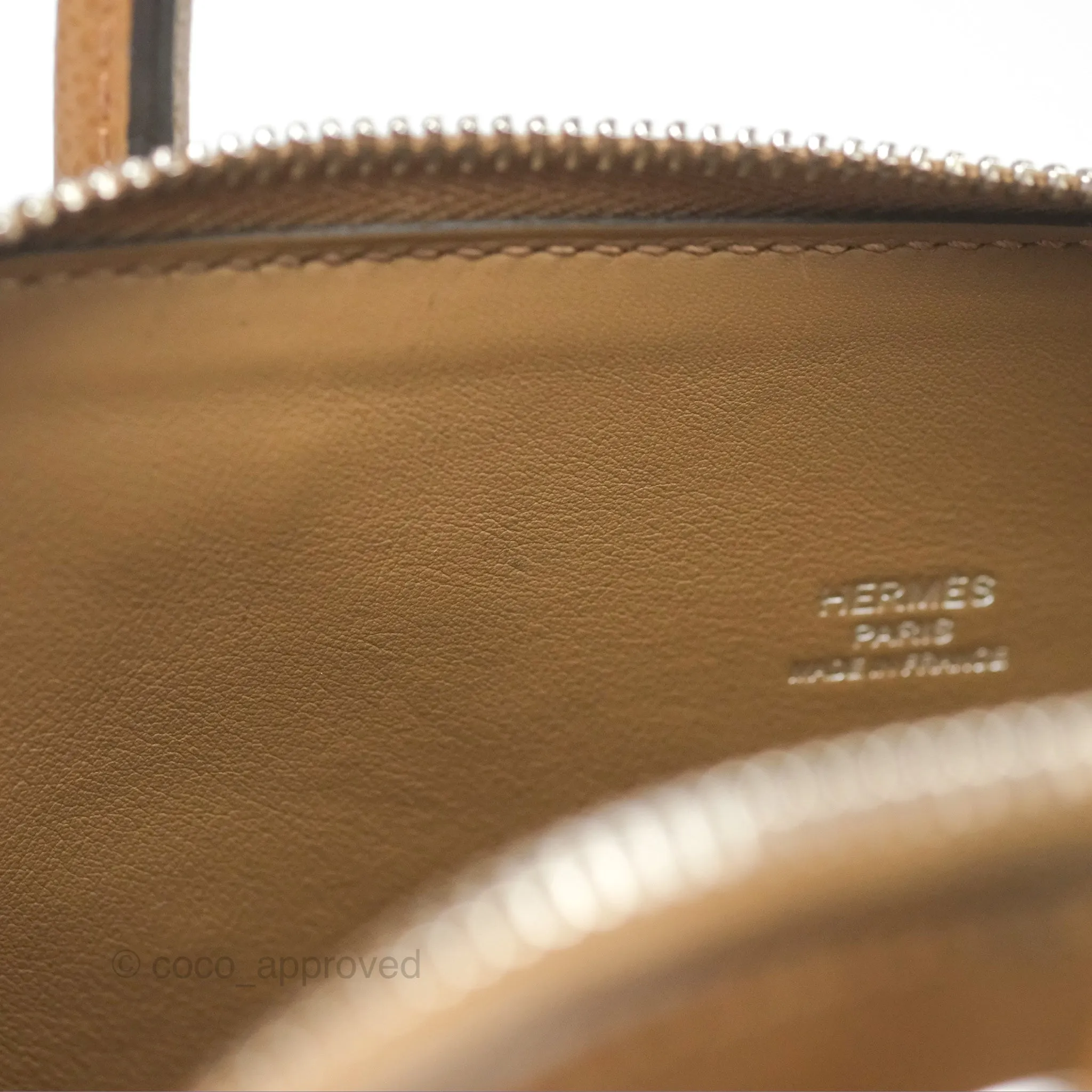 Herms Bolide 1923 25 Alezan Epsom Palladium Hardware