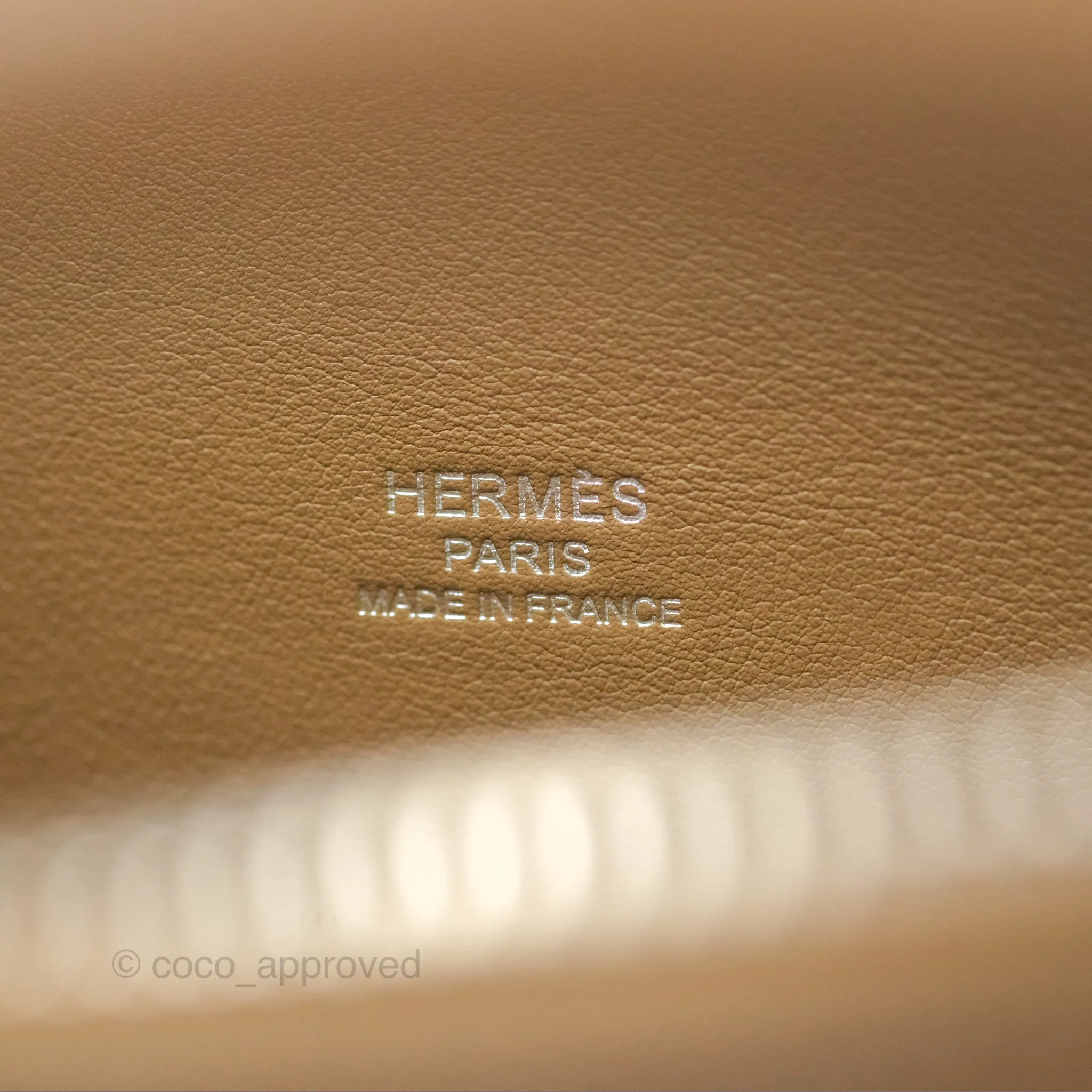Herms Bolide 1923 25 Alezan Epsom Palladium Hardware