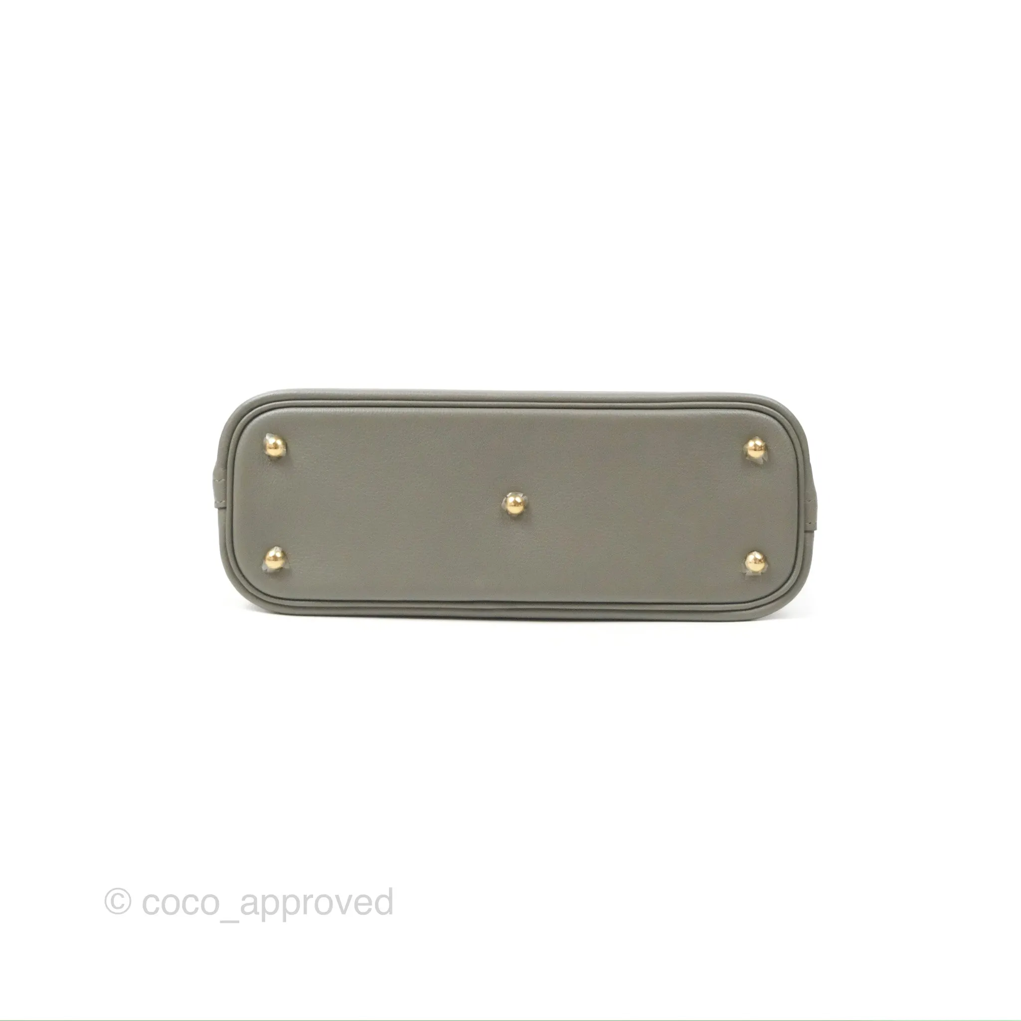 Herms Bolide 1923 25 Gris Meyer 0L Evercolor Gold Hardware