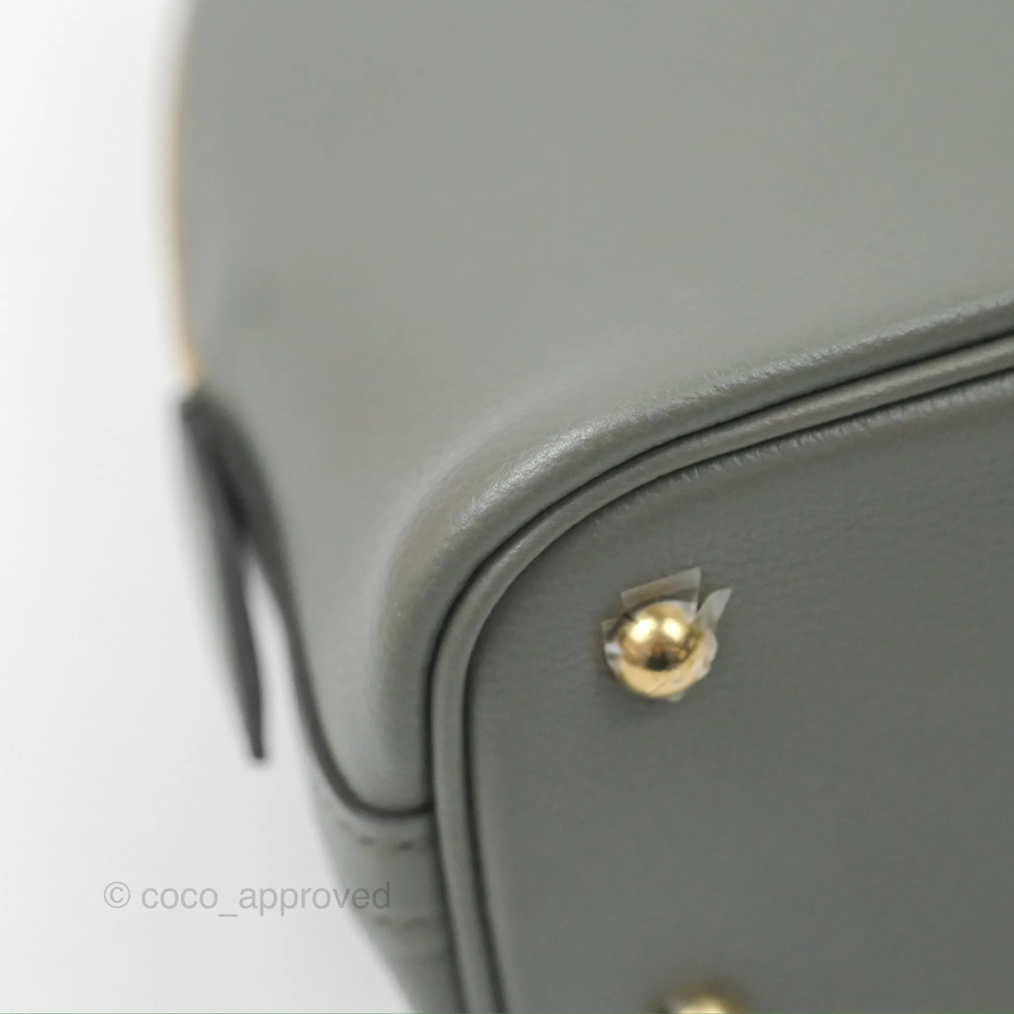 Herms Bolide 1923 25 Gris Meyer 0L Evercolor Gold Hardware