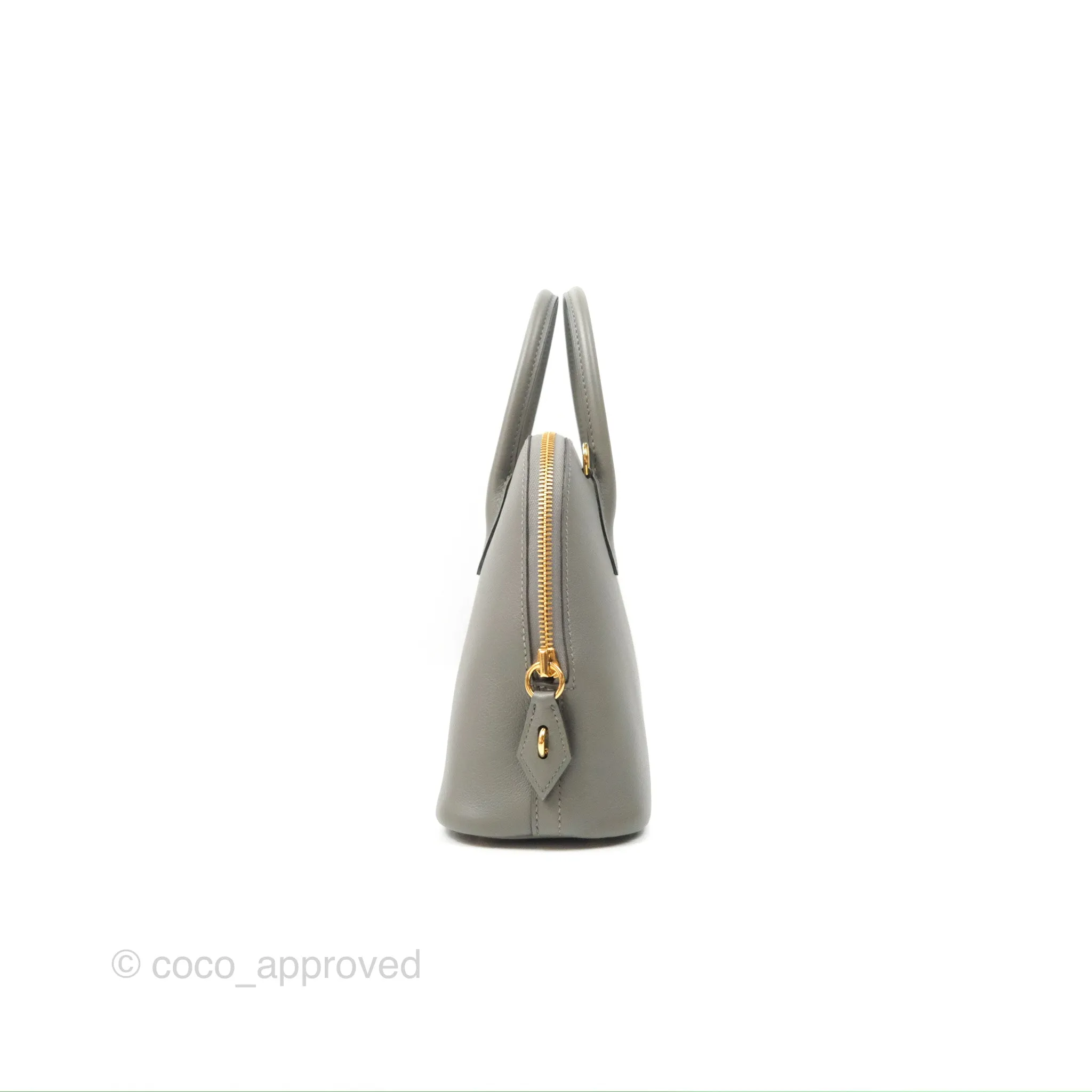 Herms Bolide 1923 25 Gris Meyer 0L Evercolor Gold Hardware