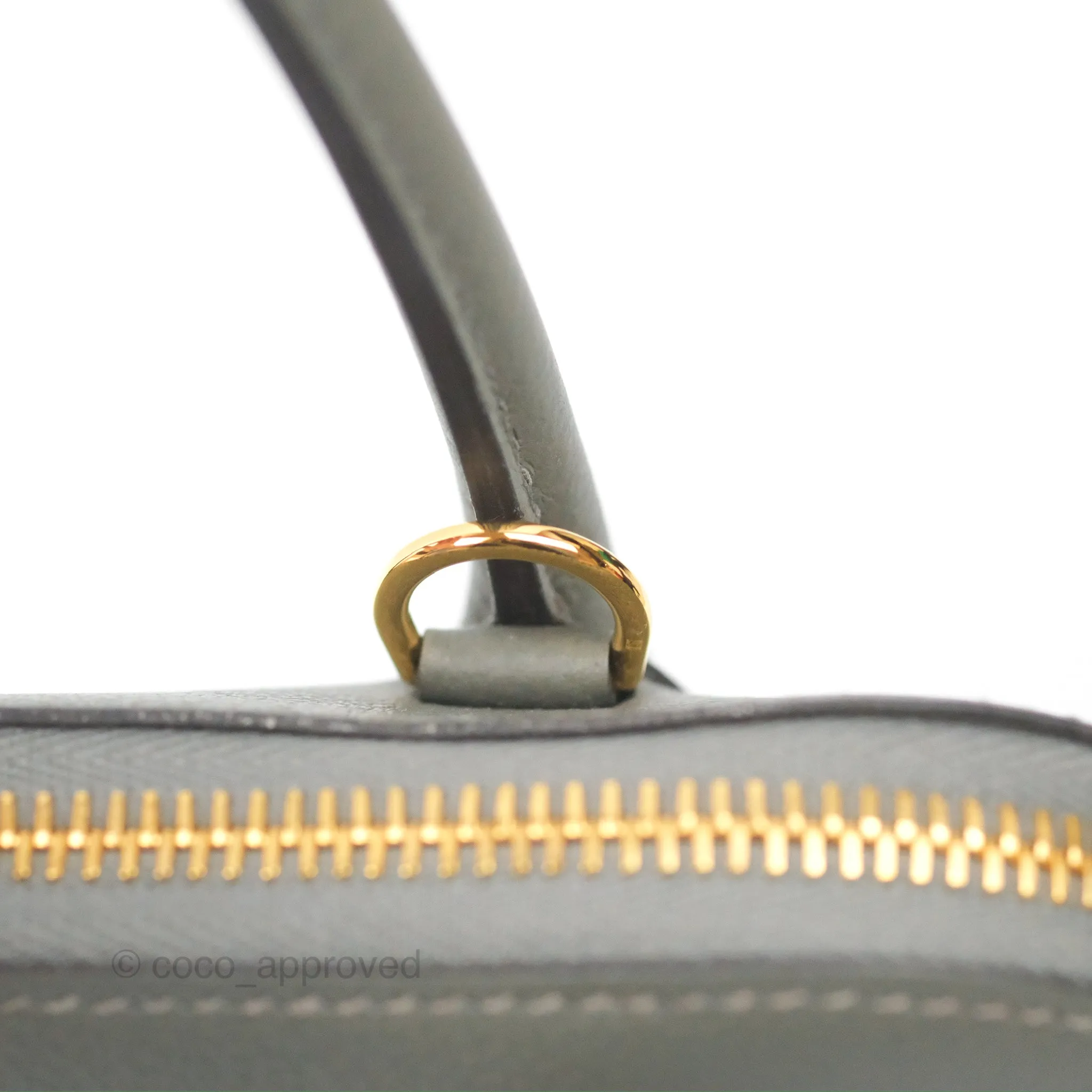 Herms Bolide 1923 25 Gris Meyer 0L Evercolor Gold Hardware