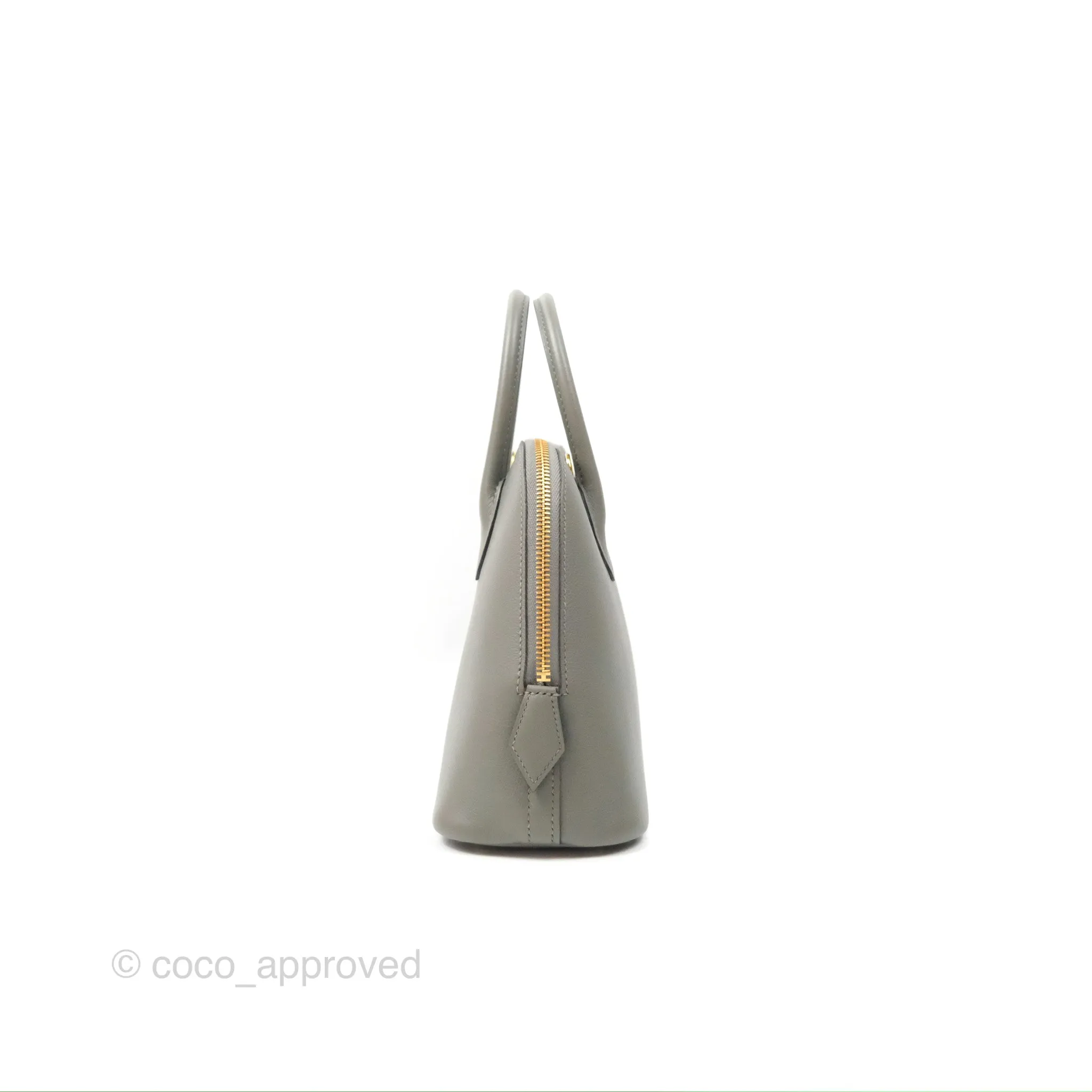 Herms Bolide 1923 25 Gris Meyer 0L Evercolor Gold Hardware