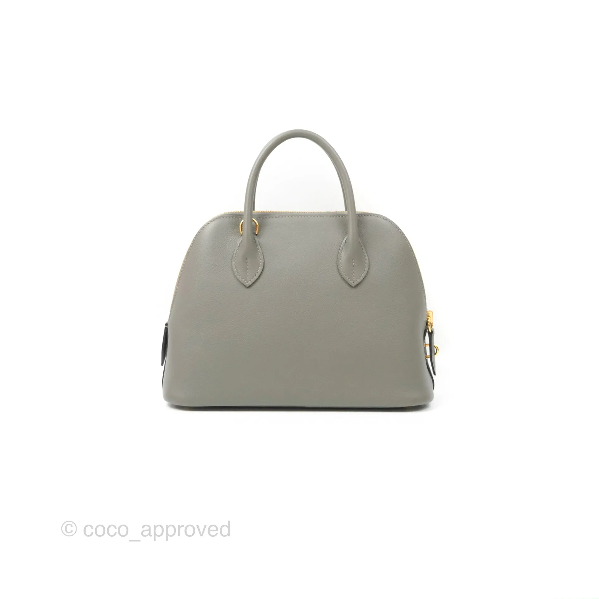 Herms Bolide 1923 25 Gris Meyer 0L Evercolor Gold Hardware