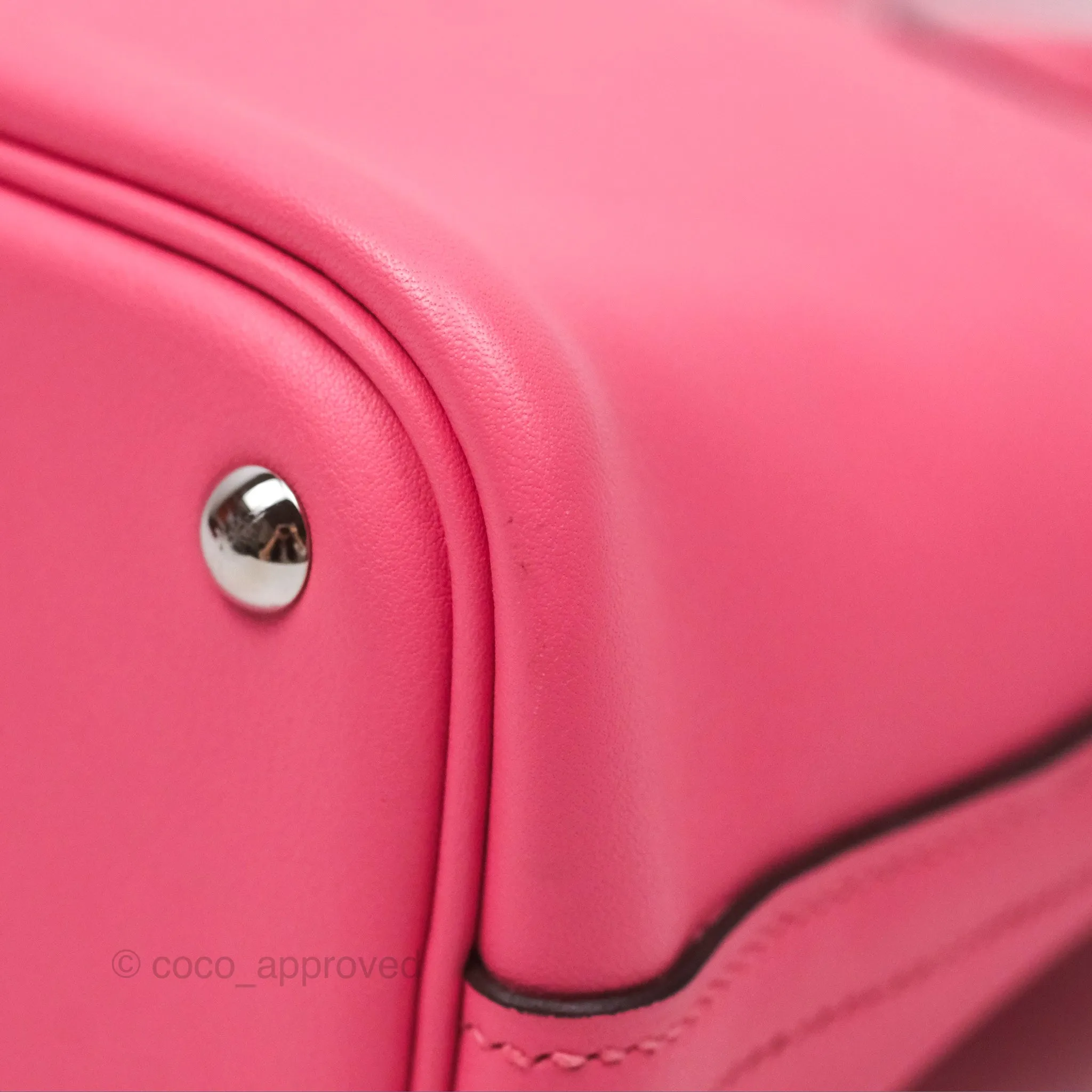 Herms Bolide 27 Rose Azale 8W Swift Palladium Hardware