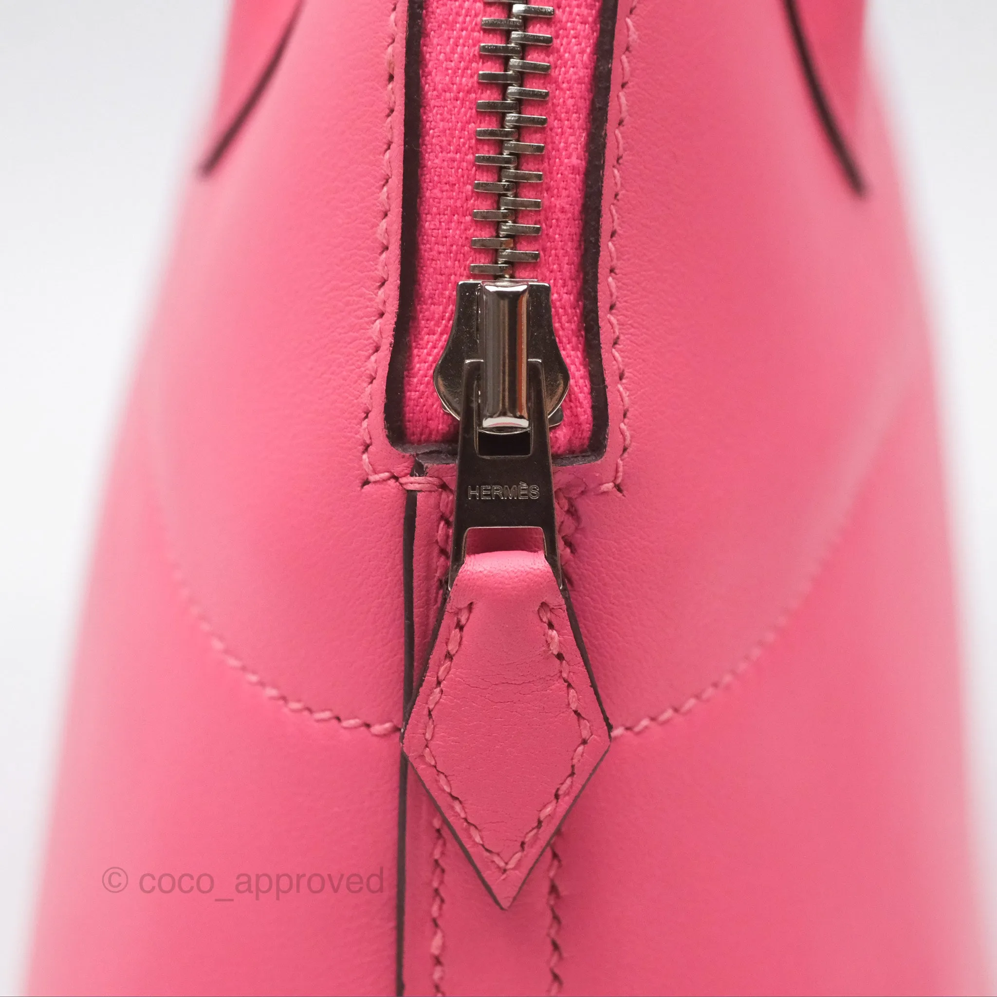 Herms Bolide 27 Rose Azale 8W Swift Palladium Hardware