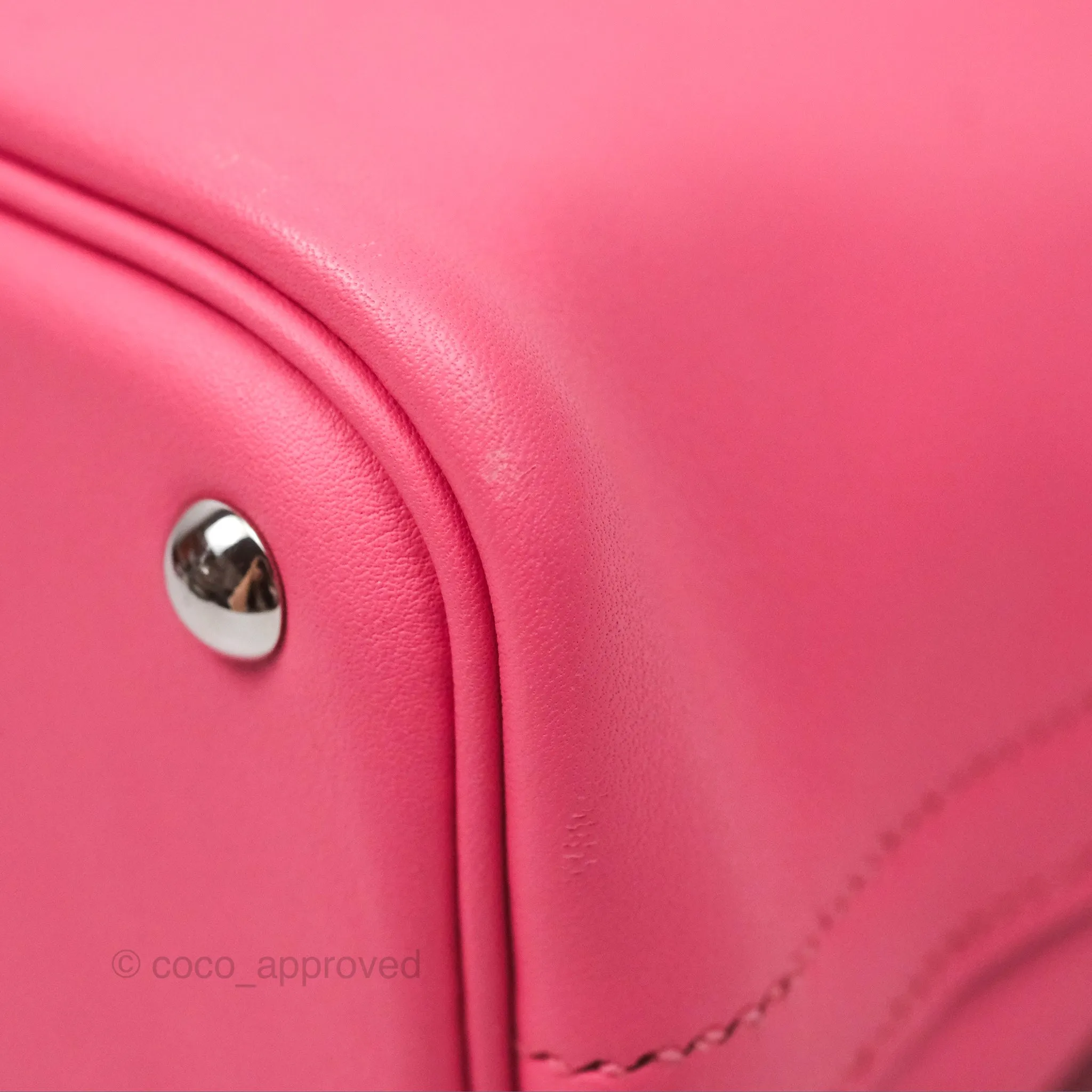 Herms Bolide 27 Rose Azale 8W Swift Palladium Hardware