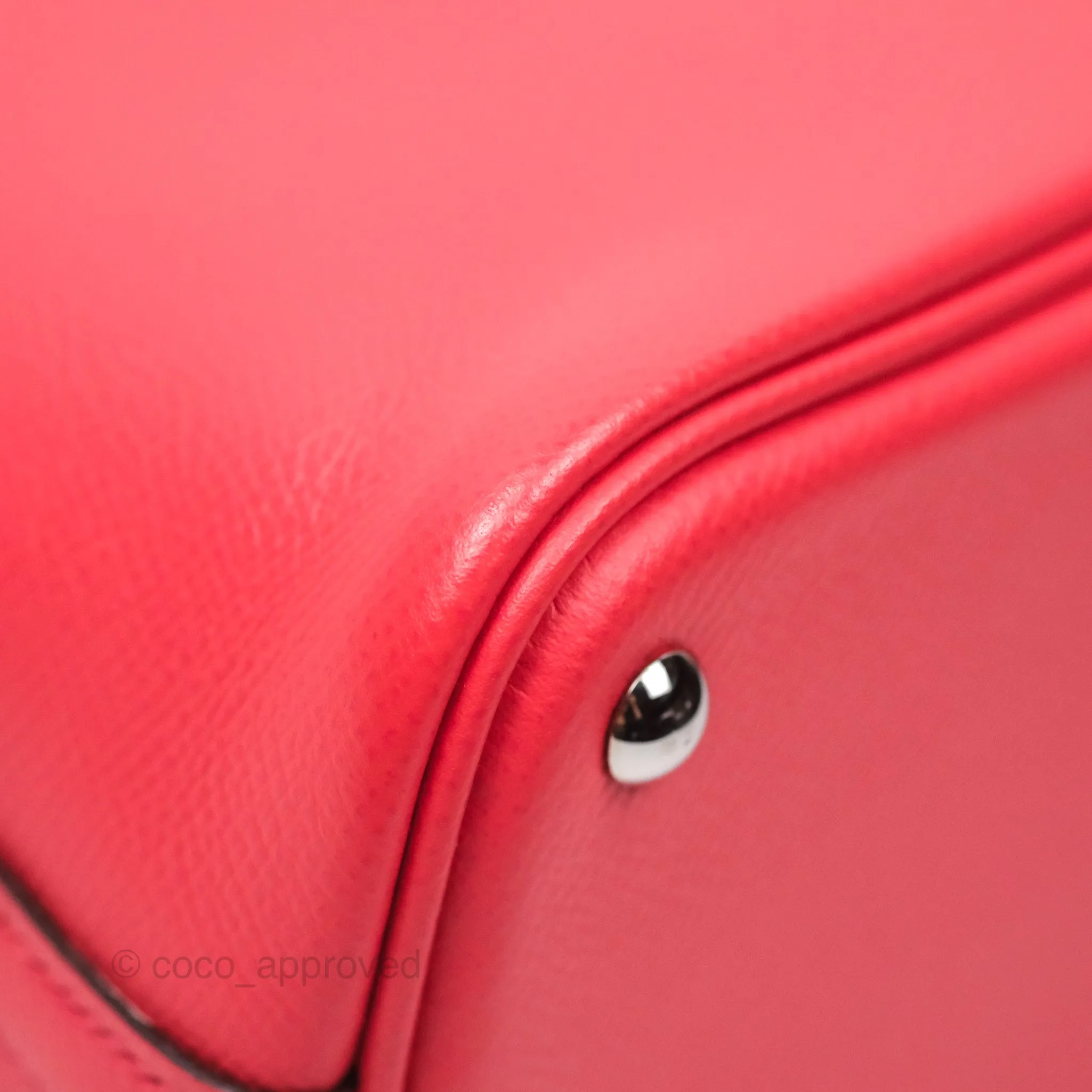 Herms Bolide 27 Rose Jaipur T5 Epsom Palladium Hardware