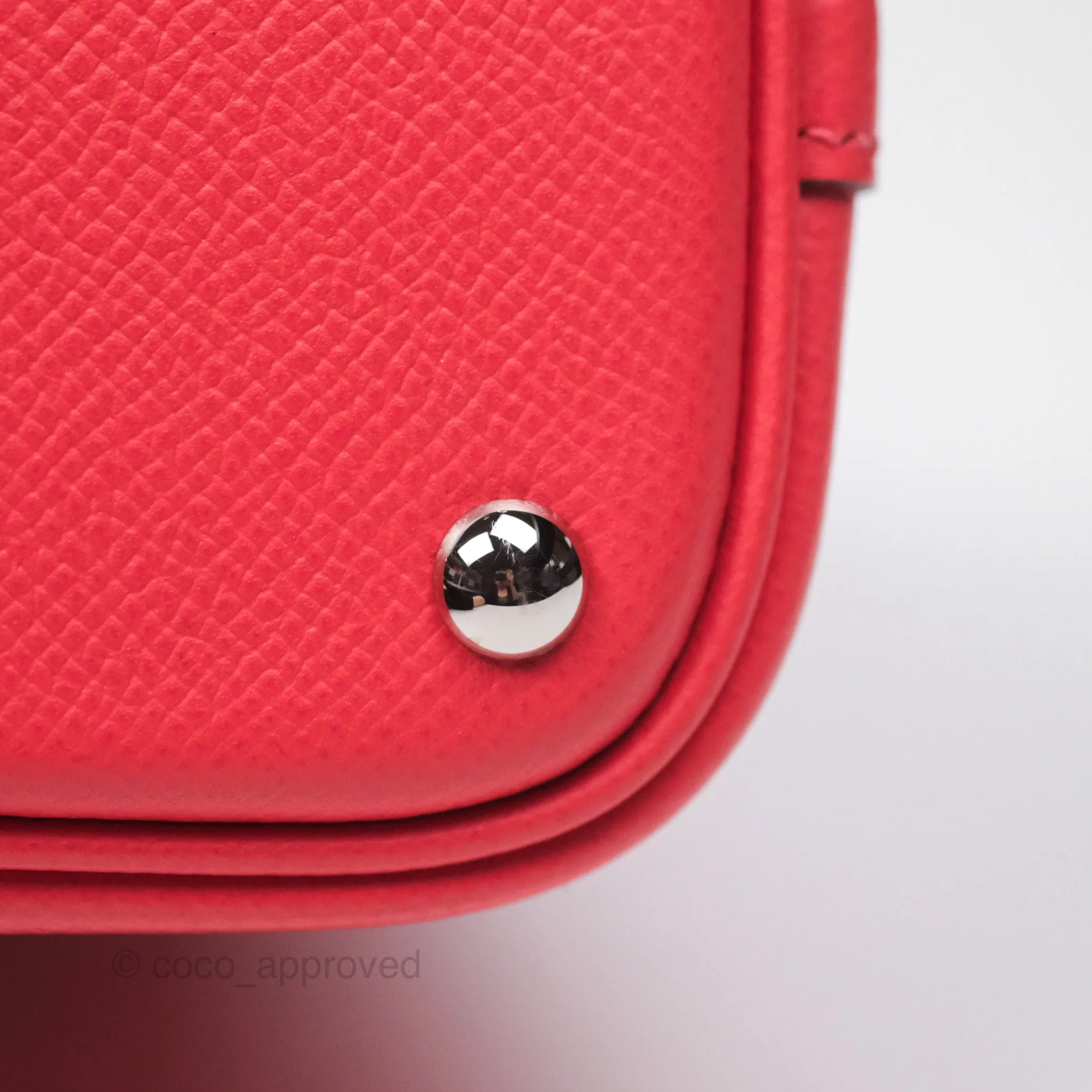 Herms Bolide 27 Rose Jaipur T5 Epsom Palladium Hardware