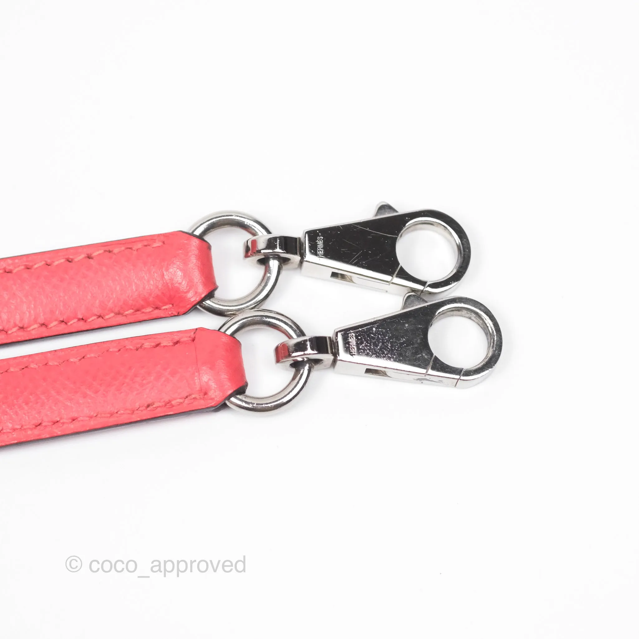 Herms Bolide 27 Rose Jaipur T5 Epsom Palladium Hardware
