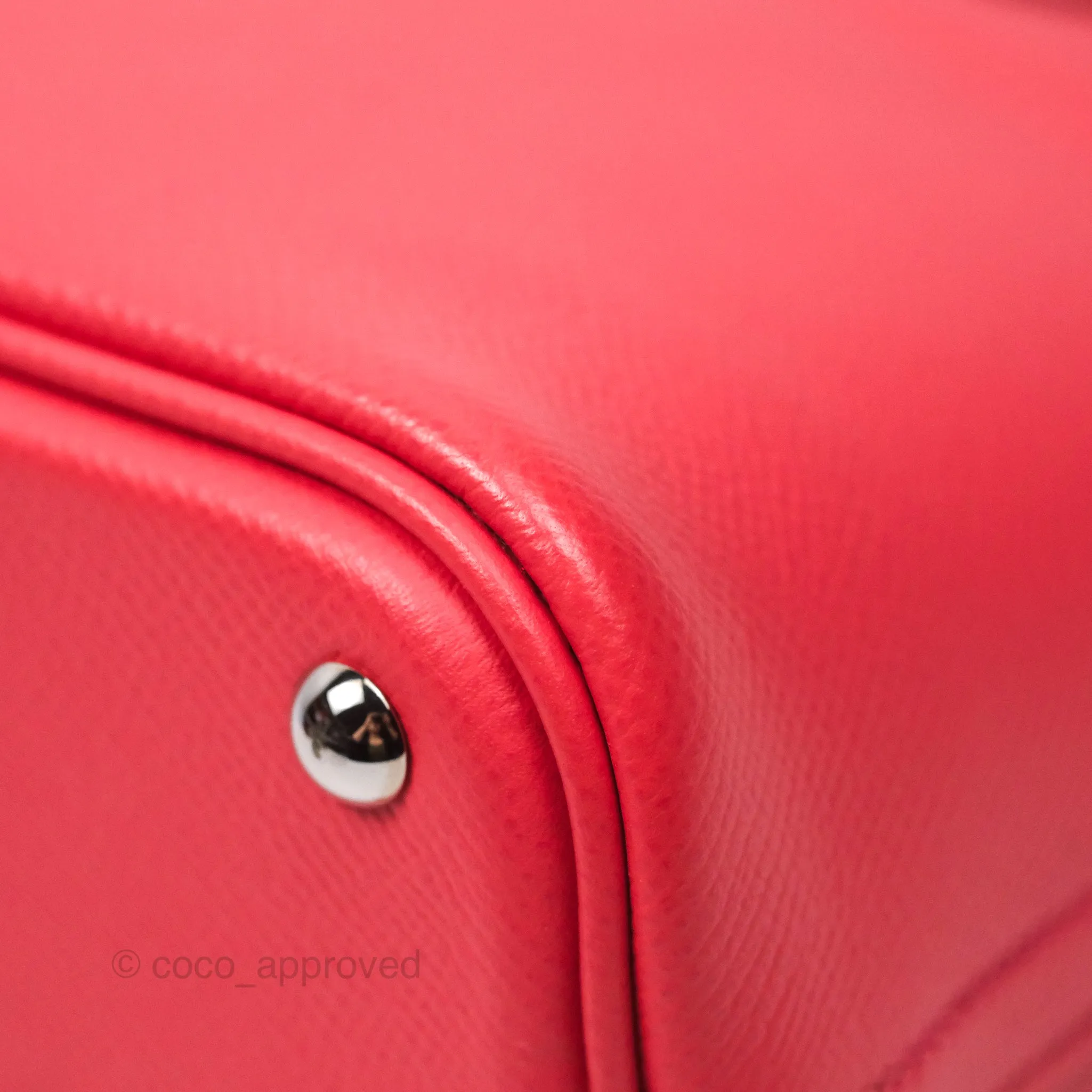 Herms Bolide 27 Rose Jaipur T5 Epsom Palladium Hardware