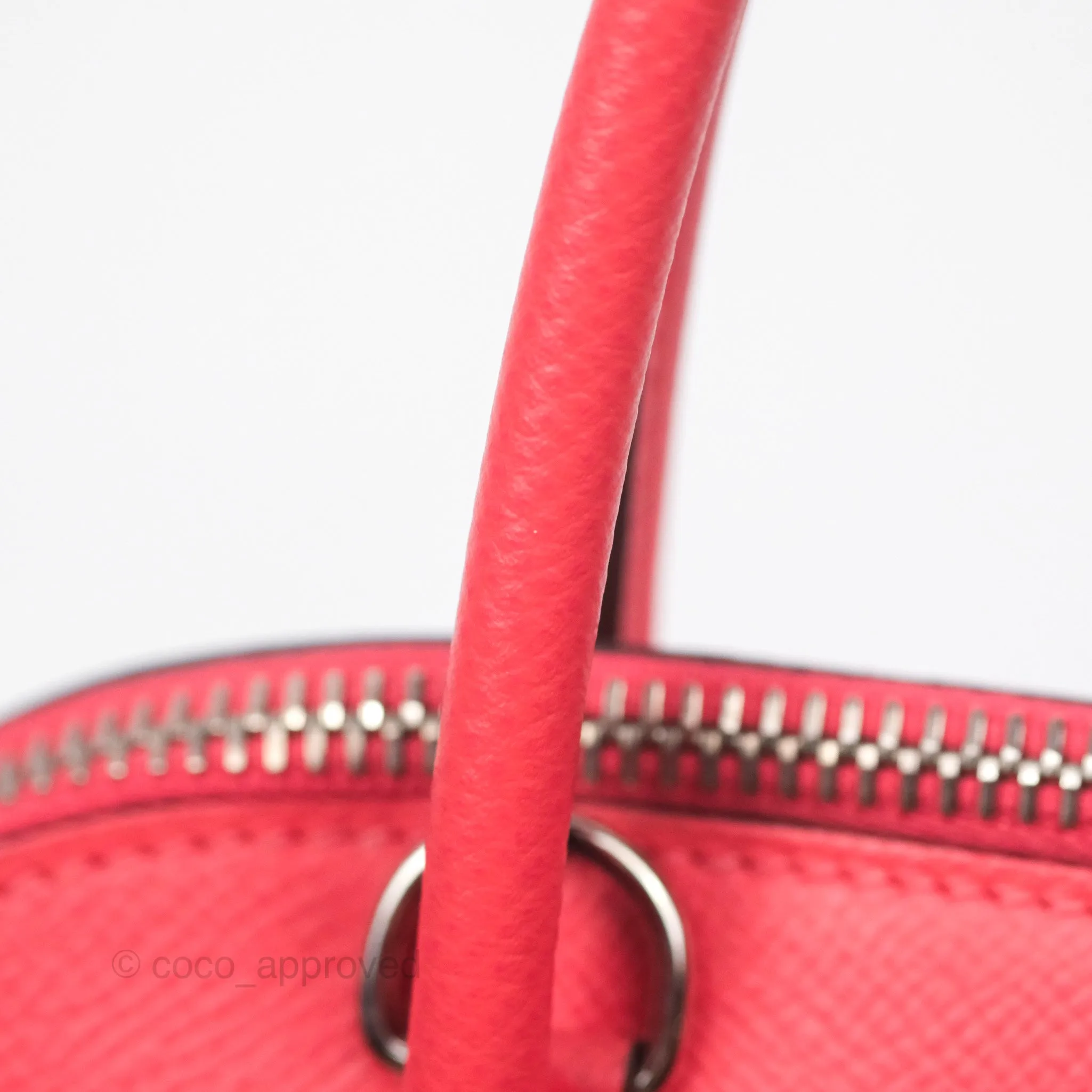 Herms Bolide 27 Rose Jaipur T5 Epsom Palladium Hardware