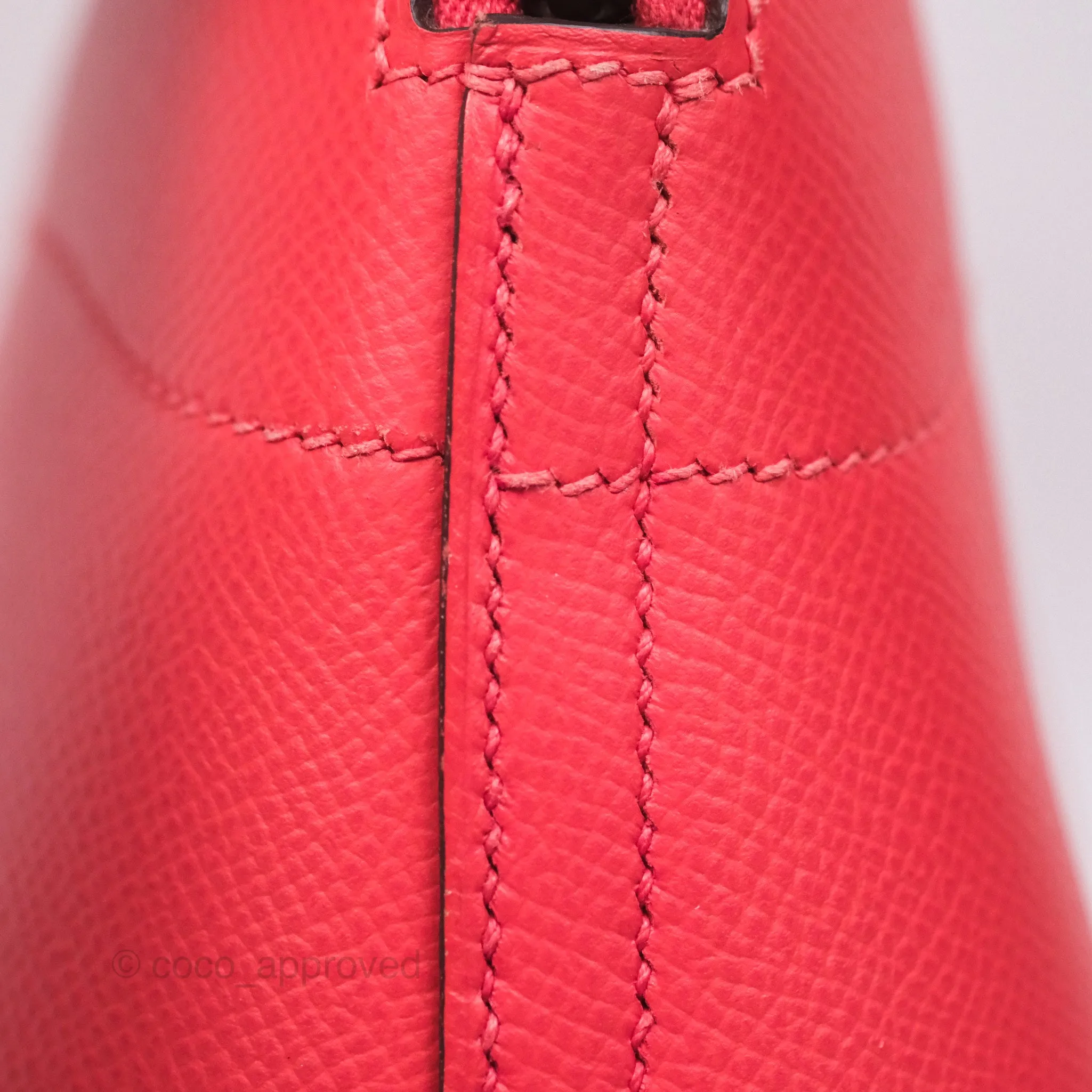 Herms Bolide 27 Rose Jaipur T5 Epsom Palladium Hardware