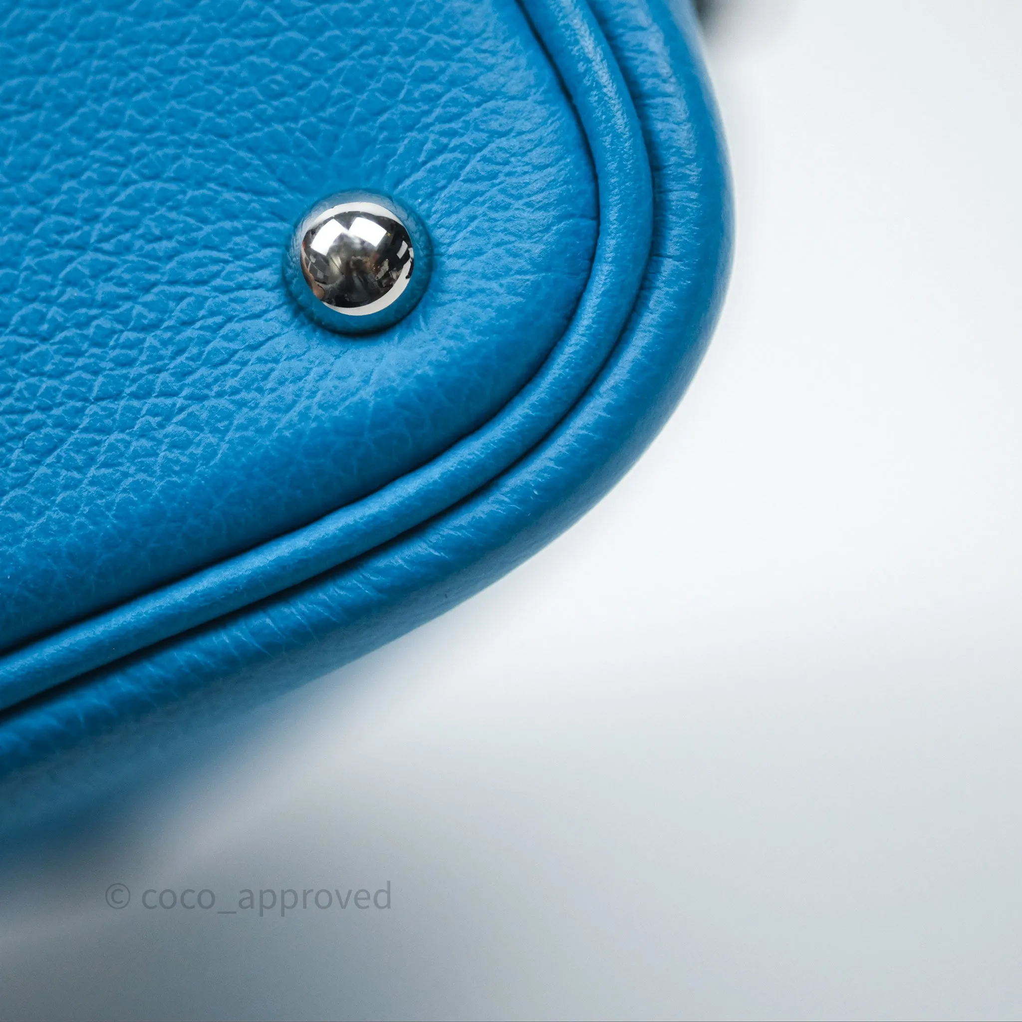 Herms Bolide Mini 1923 Bleu Frida 0F/ Rose Mexico 0D Evercolor Palladium Hardware