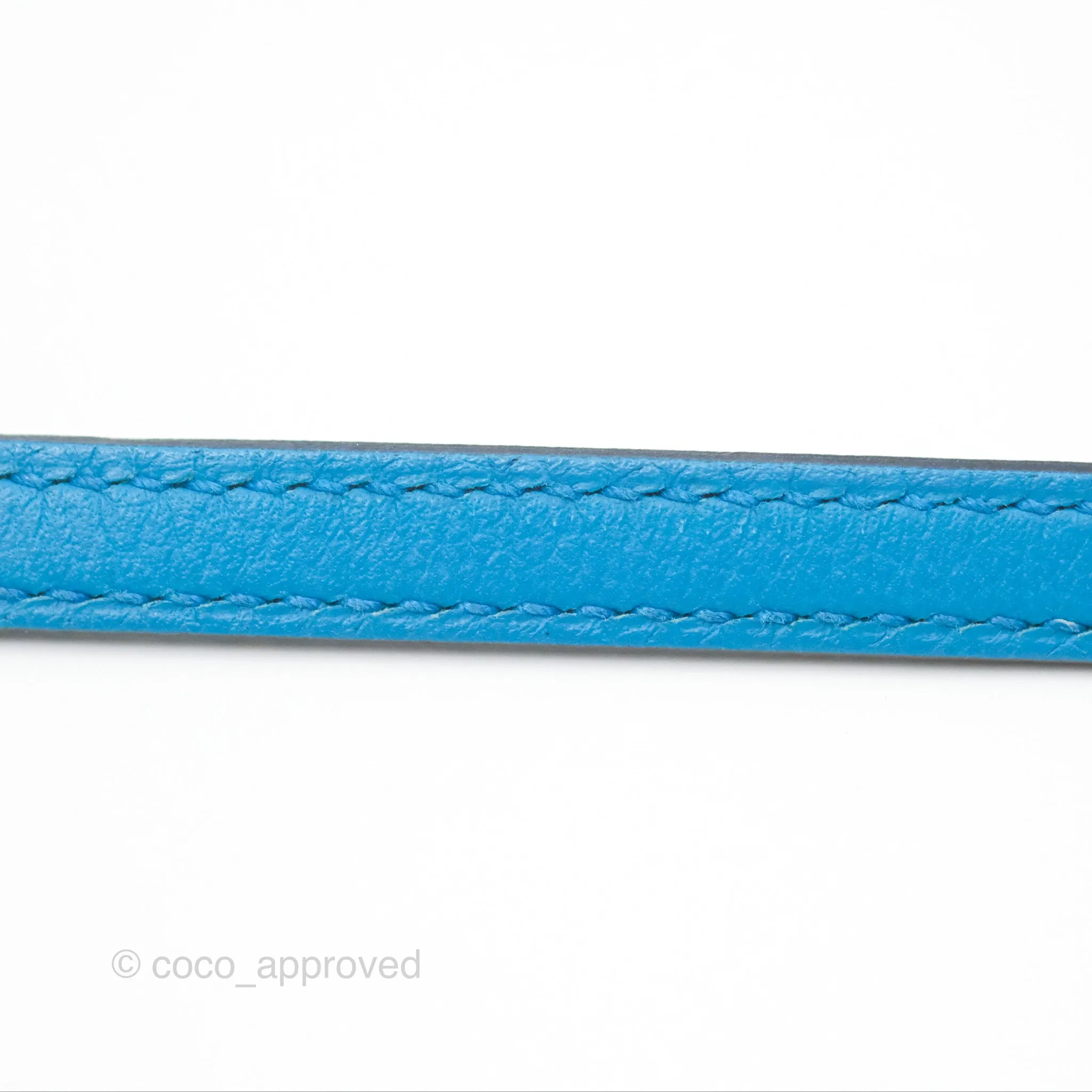 Herms Bolide Mini 1923 Bleu Frida Evercolor Palladium Hardware