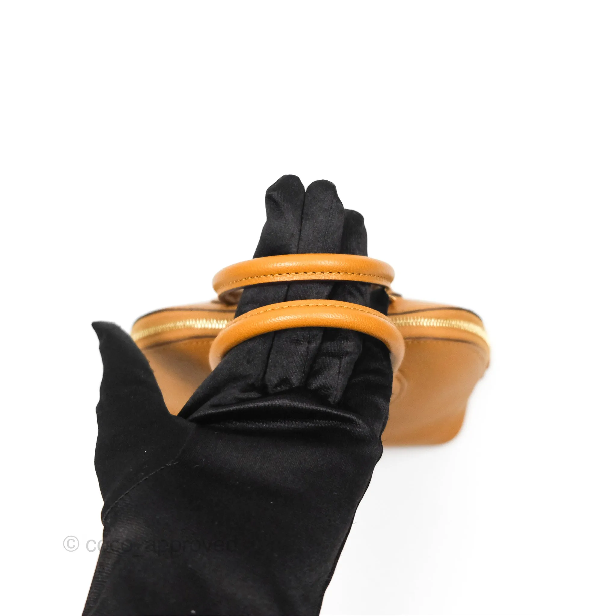 Herms Bolide Mini 1923 Caramel Chevre Mysore Strap Ficelle/Black Gold Hardware