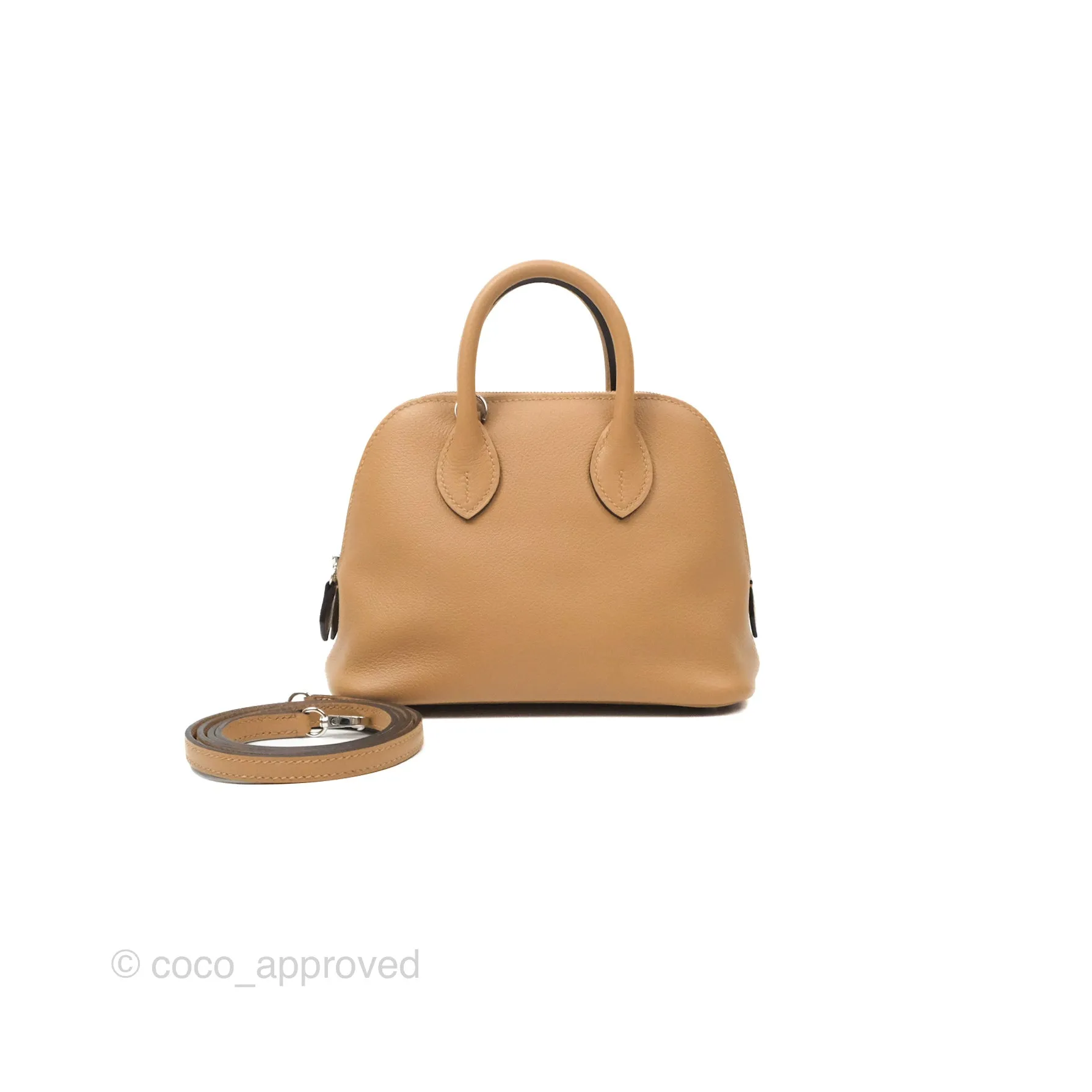 Herms Bolide Mini 1923 Chai 0M Evercolor Palladium Hardware