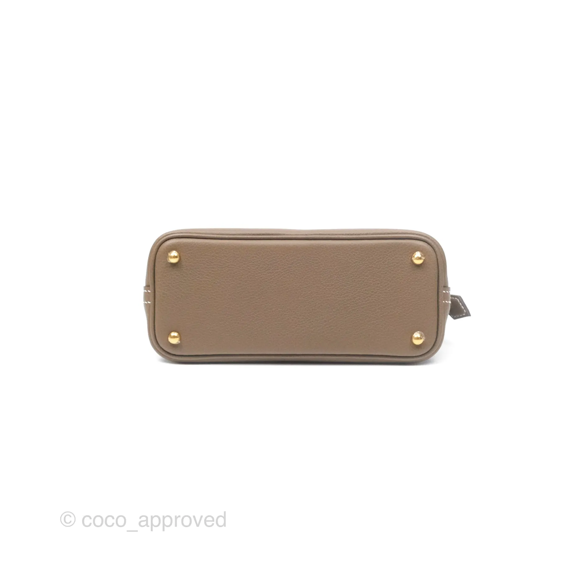 Herms Bolide Mini 1923 Etoupe Evercolor Gold Hardware