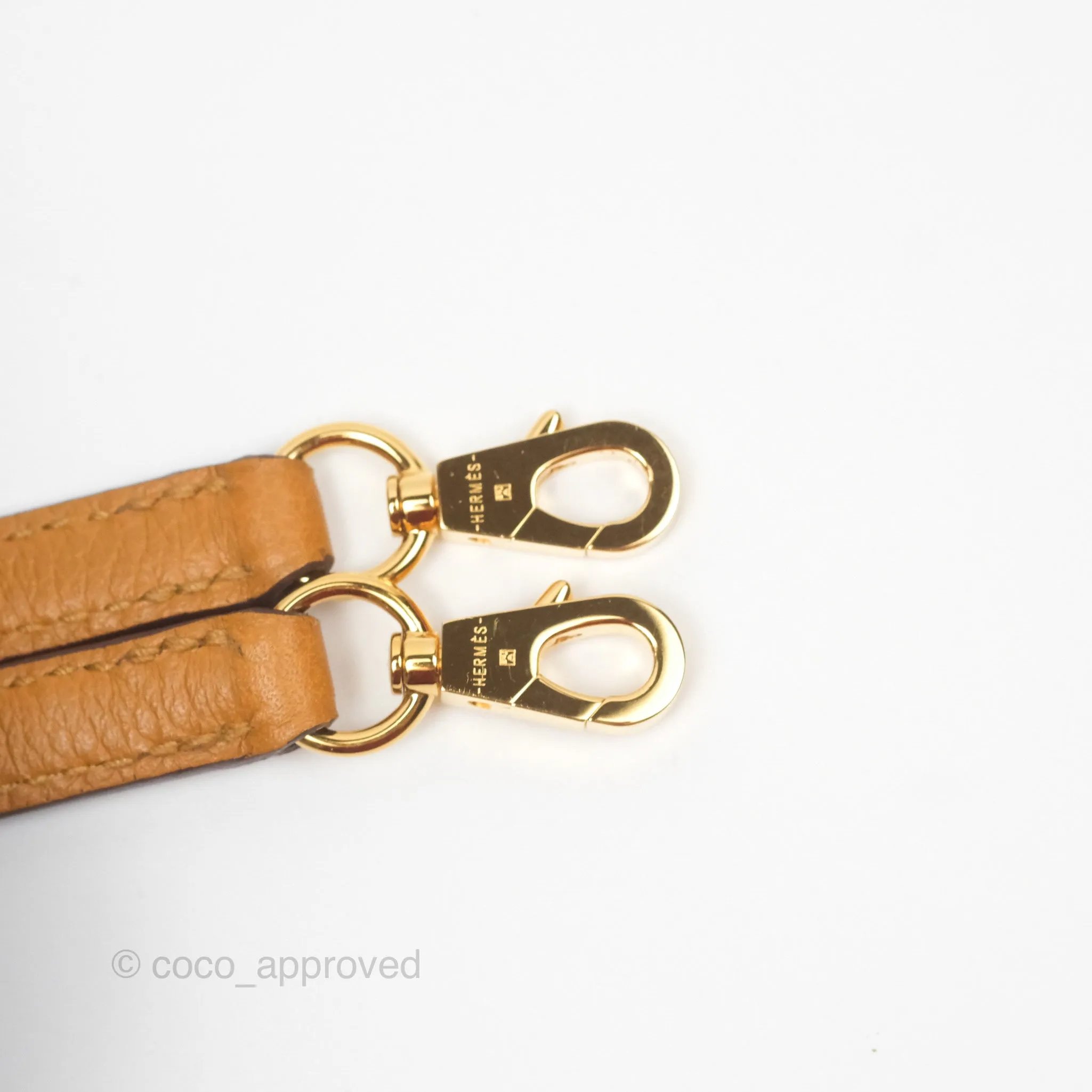 Herms Bolide Mini 1923 Evercolor Caramel 28/ Mauve Pale 09 Gold Hardware