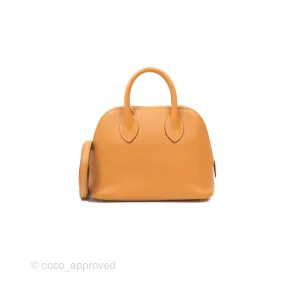 Herms Bolide Mini 1923 Evercolor Caramel 28/ Mauve Pale 09 Gold Hardware