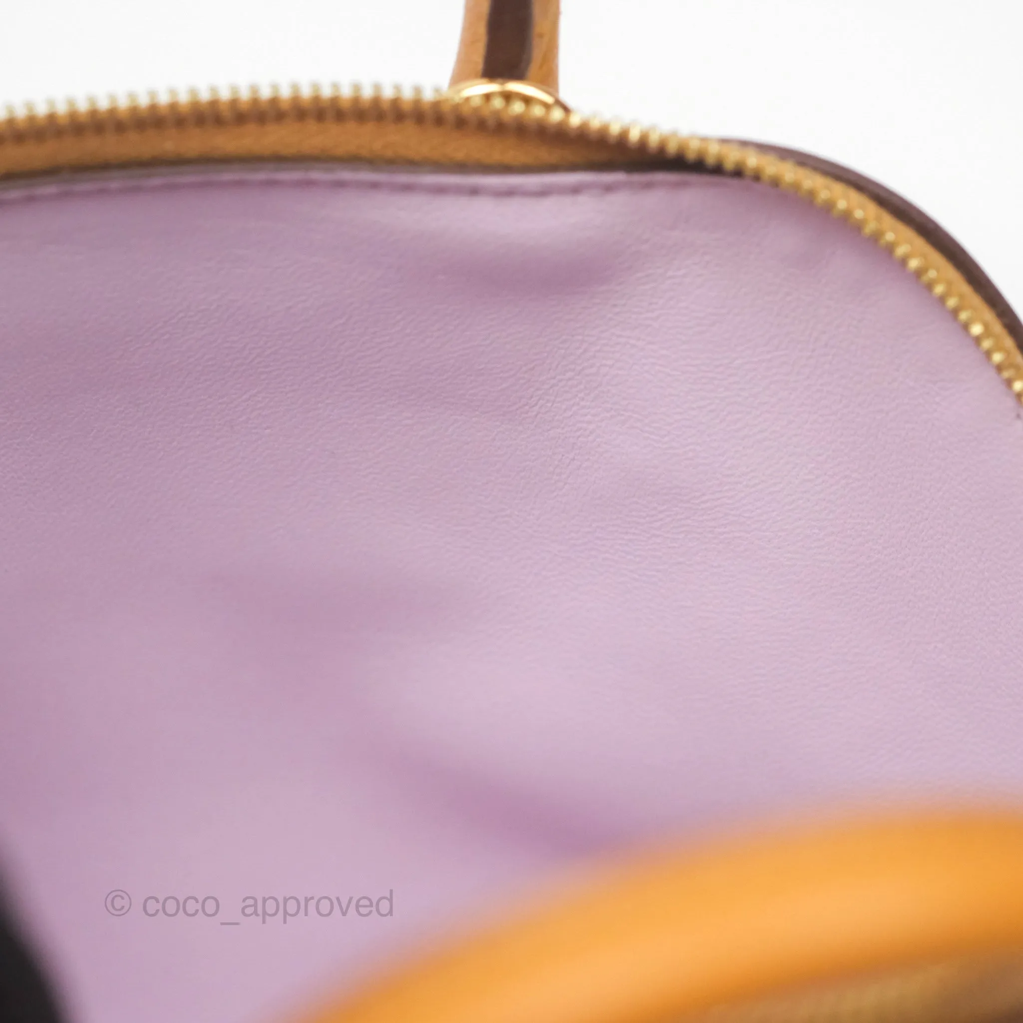 Herms Bolide Mini 1923 Evercolor Caramel 28/ Mauve Pale 09 Gold Hardware