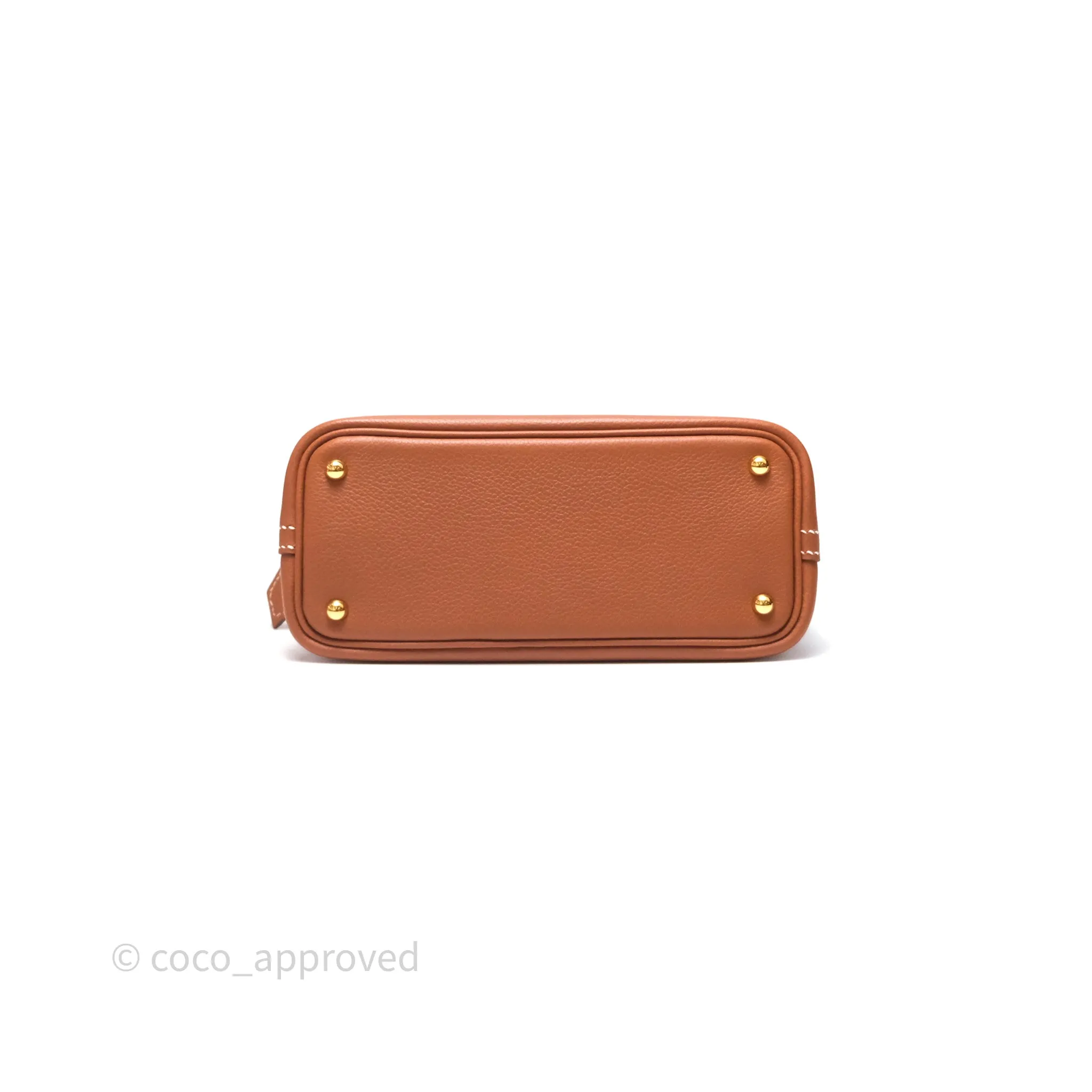 Herms Bolide Mini 1923 Gold 37 Evercolor Gold Hardware