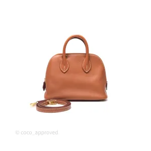 Herms Bolide Mini 1923 Gold 37 Evercolor Gold Hardware