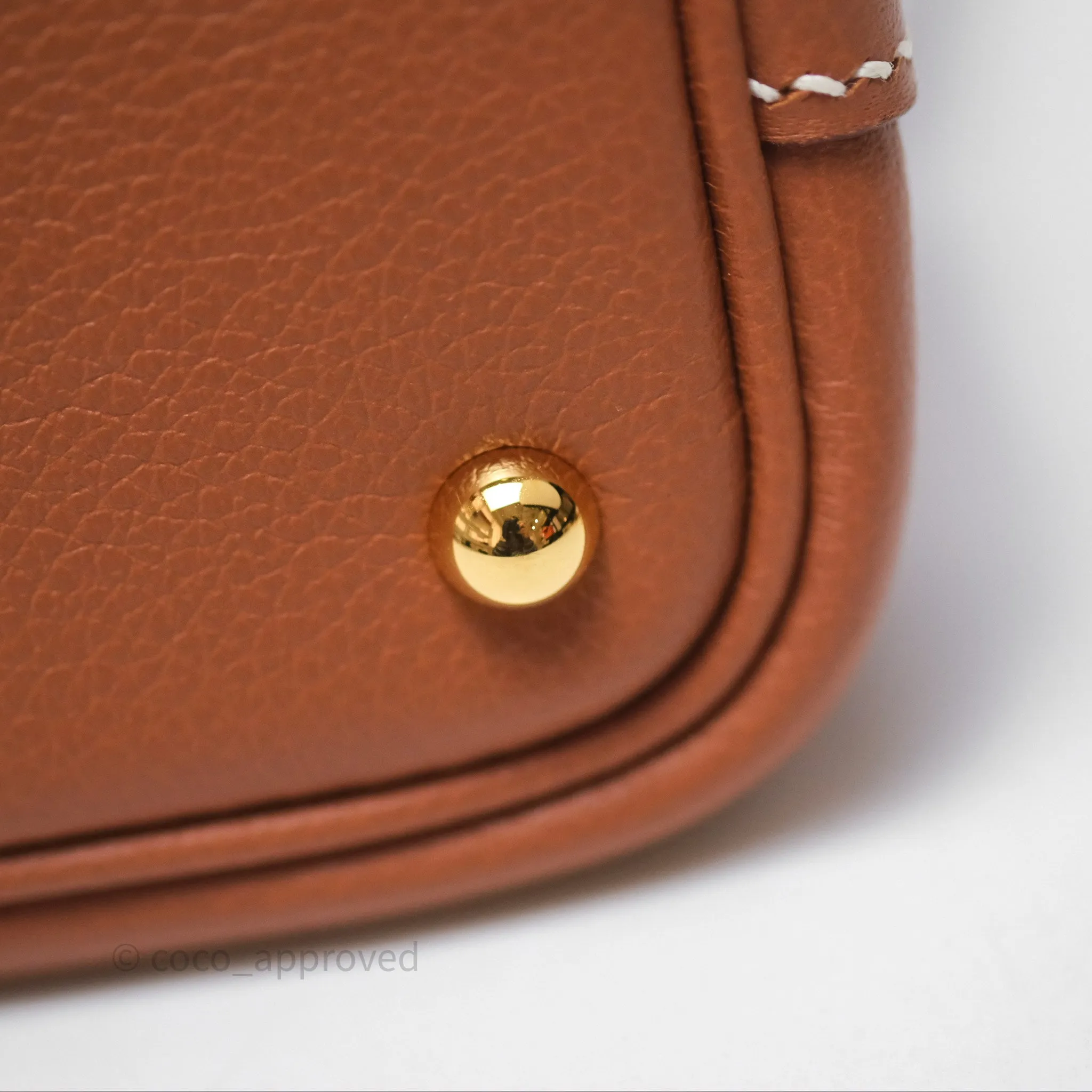 Herms Bolide Mini 1923 Gold 37 Evercolor Gold Hardware
