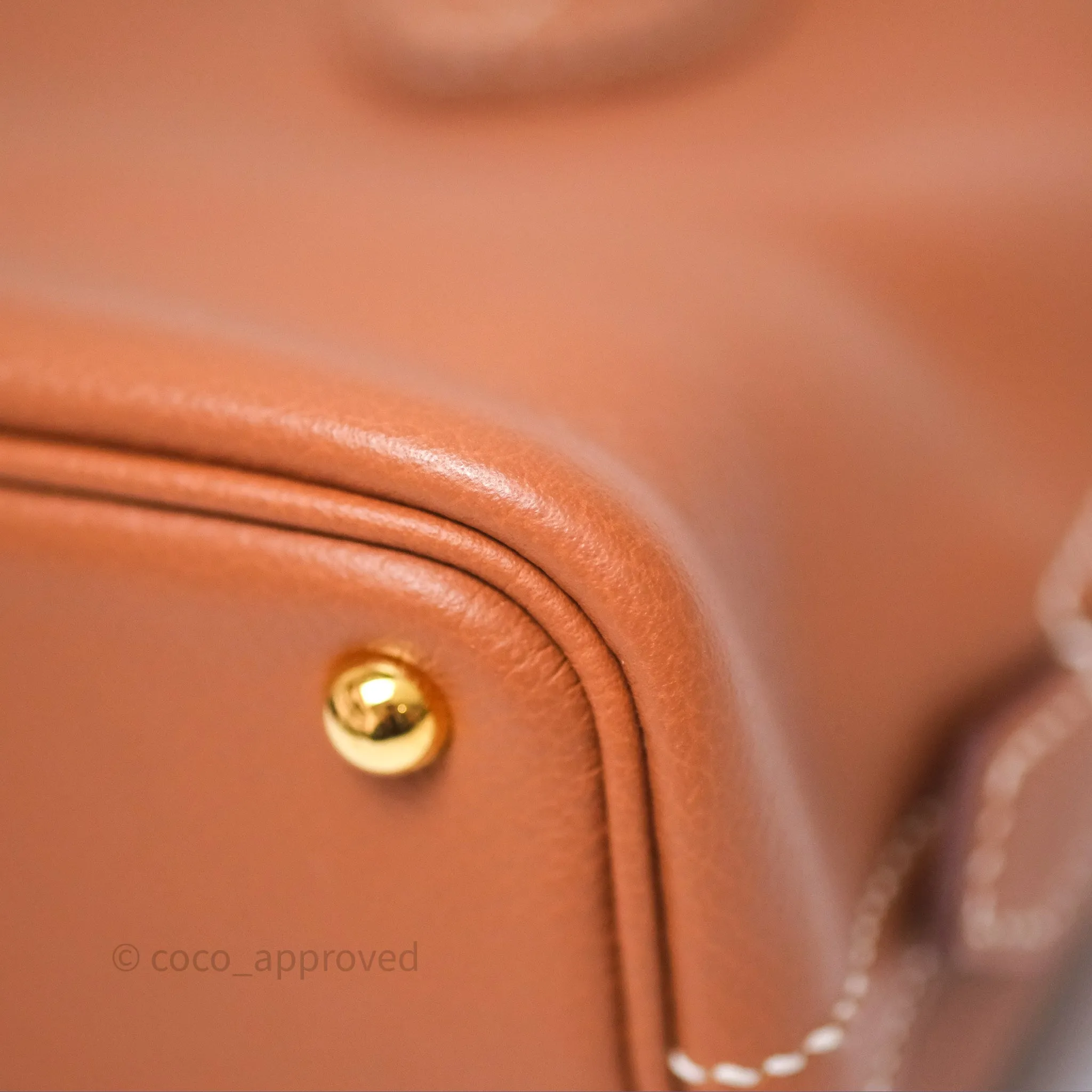 Herms Bolide Mini 1923 Gold 37 Evercolor Gold Hardware