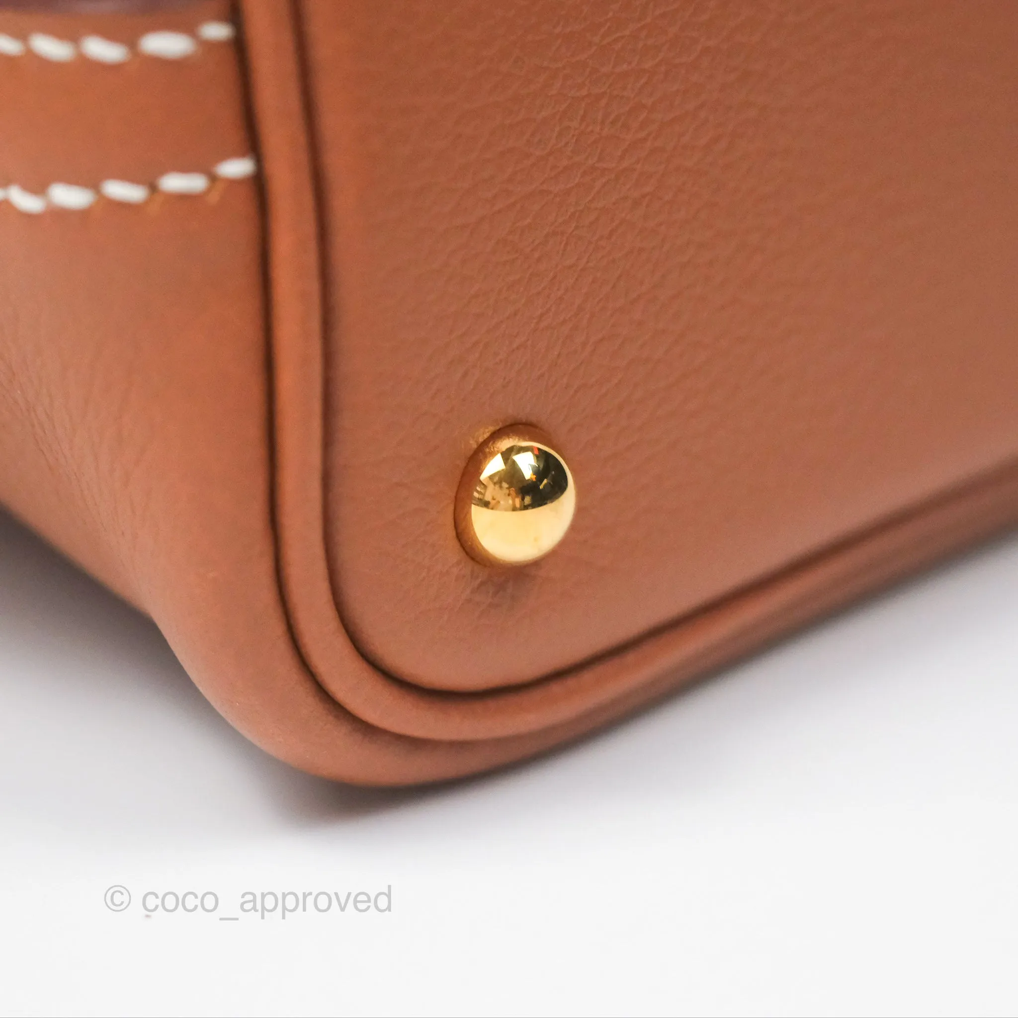 Herms Bolide Mini 1923 Gold Evercolor Gold Hardware