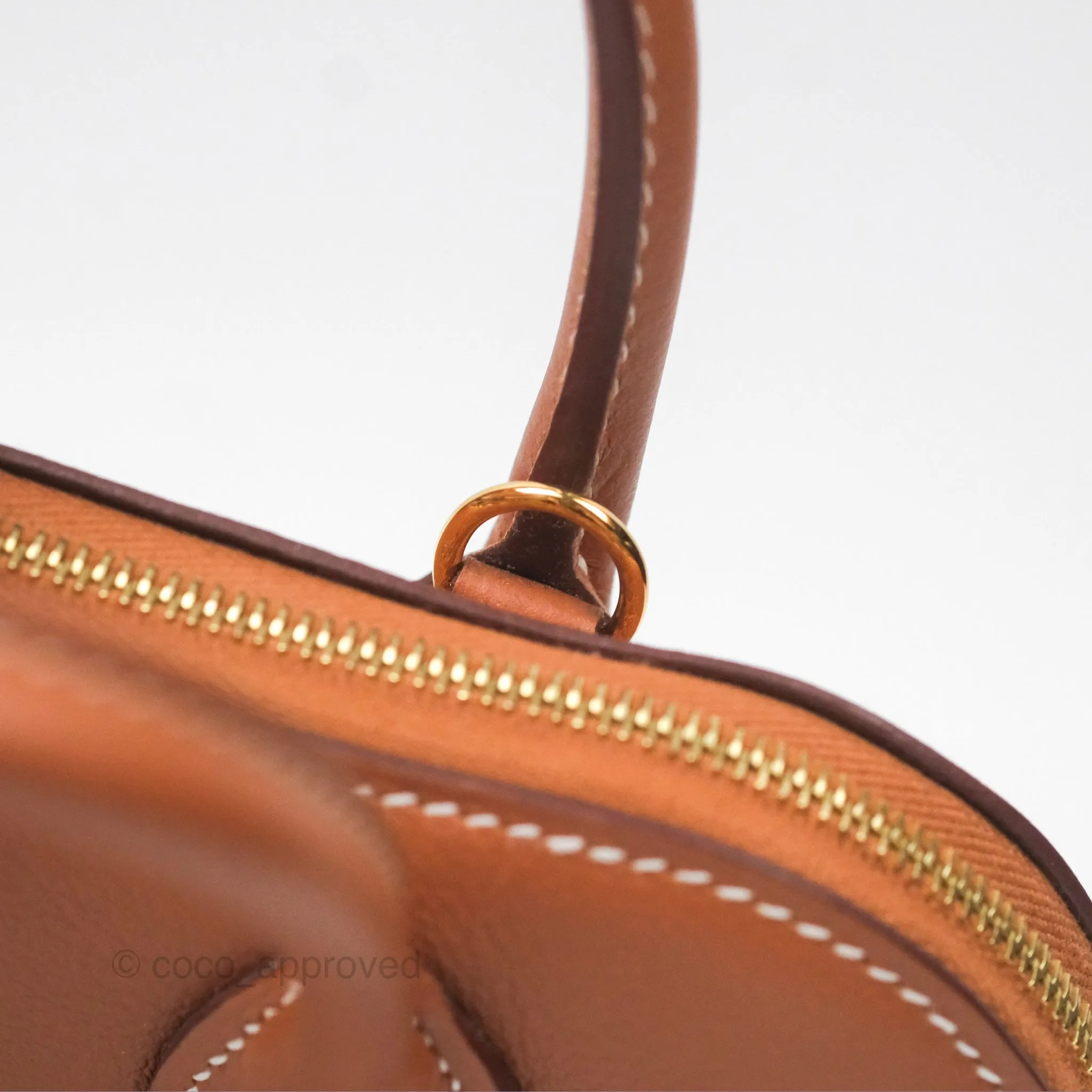 Herms Bolide Mini 1923 Gold Evercolor Gold Hardware