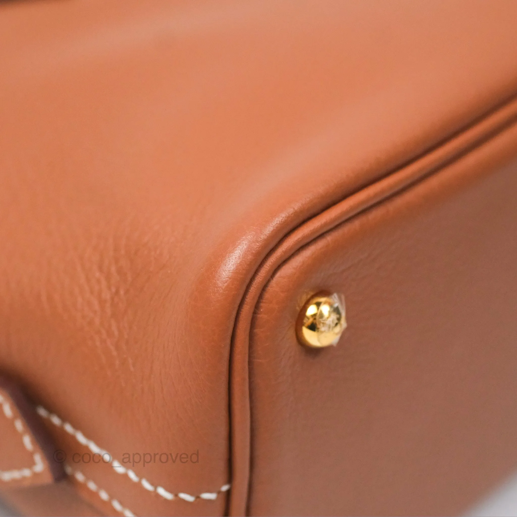 Herms Bolide Mini 1923 Gold Evercolor Gold Hardware