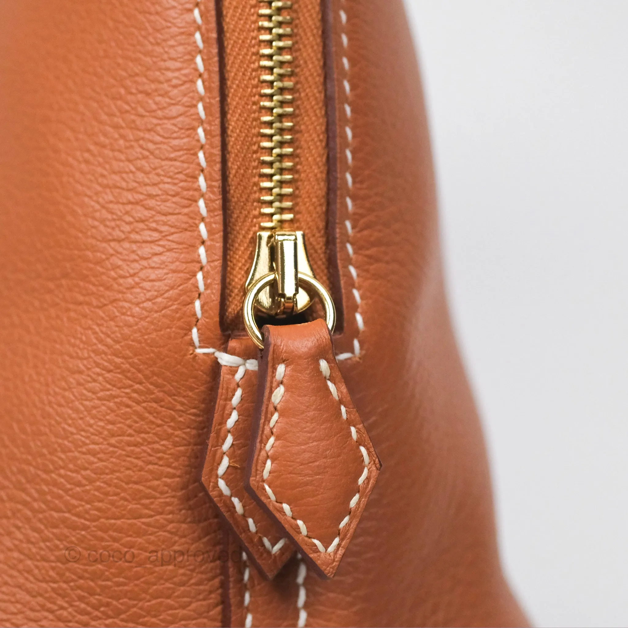 Herms Bolide Mini 1923 Gold Evercolor Gold Hardware