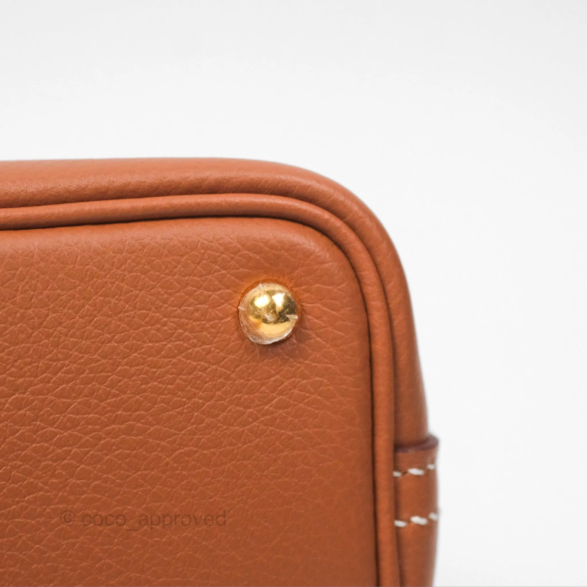 Herms Bolide Mini 1923 Gold Evercolor Gold Hardware