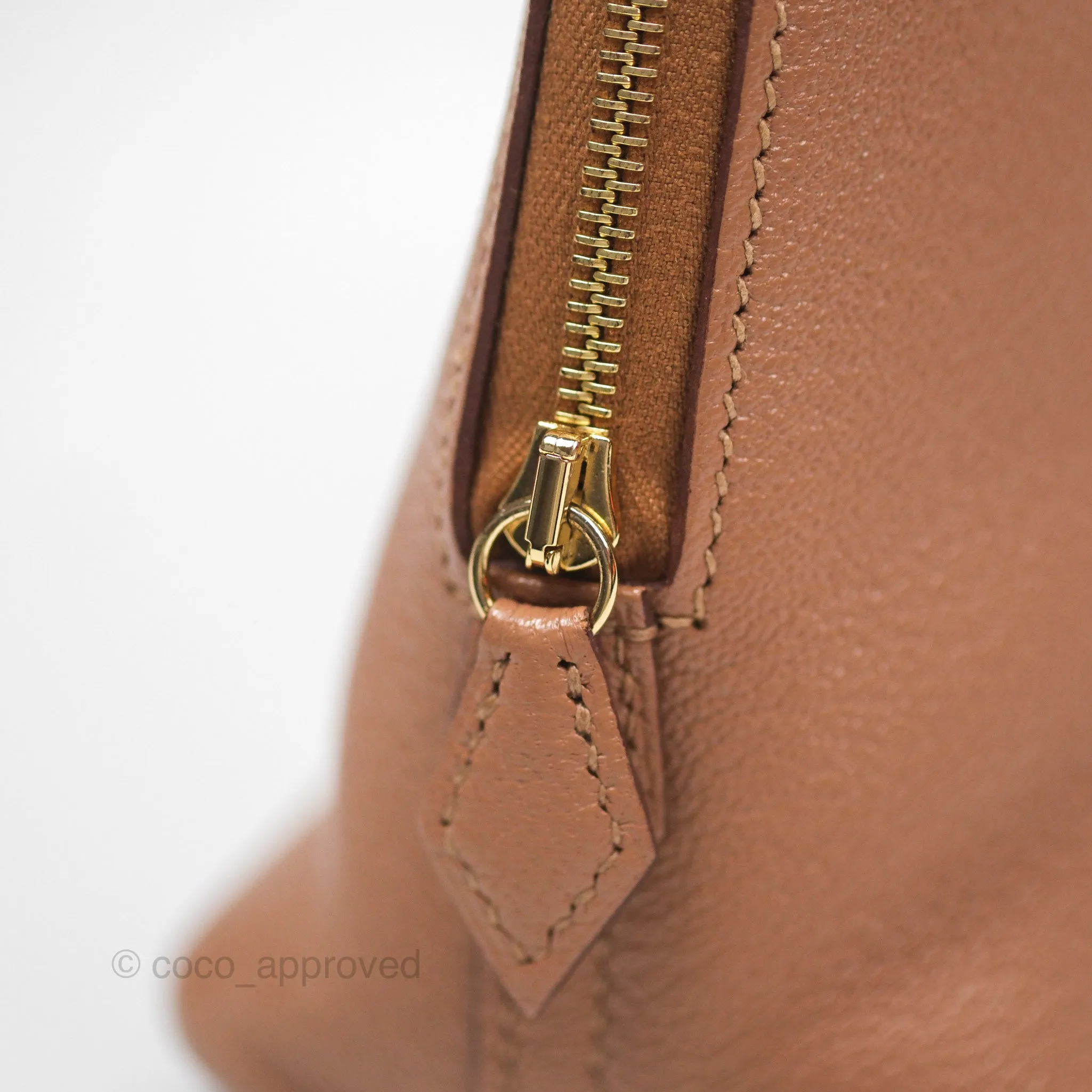 Herms Bolide Mini 1923 Quebracho 2J Chevre Mysore Gold Hardware