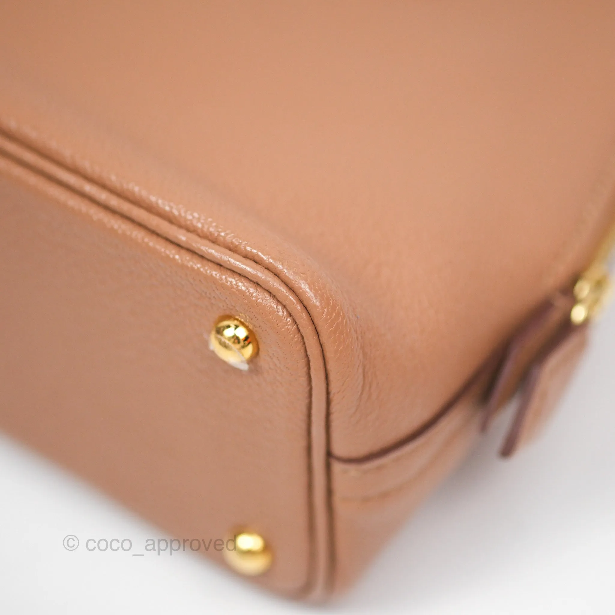 Herms Bolide Mini 1923 Quebracho 2J Chevre Mysore Gold Hardware