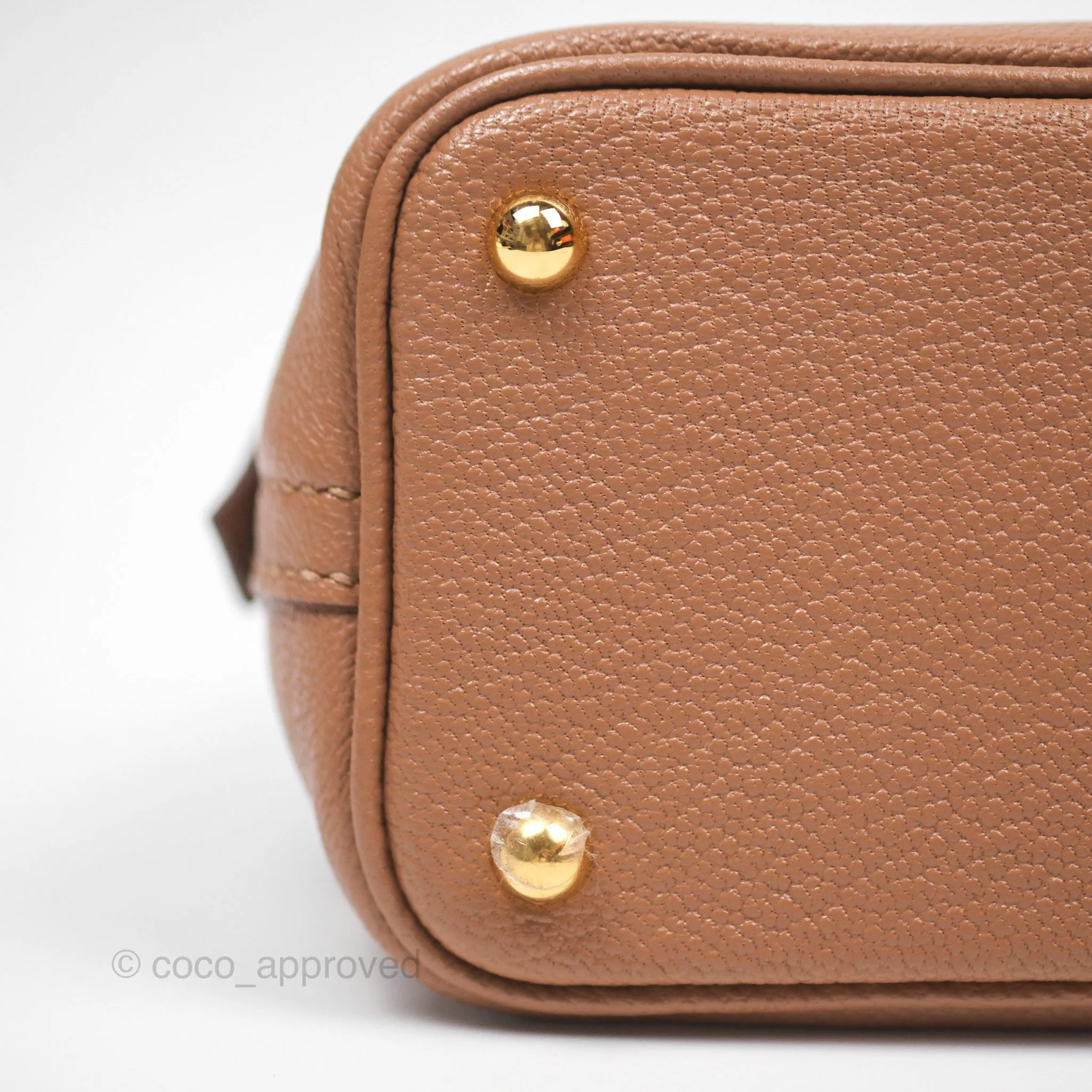 Herms Bolide Mini 1923 Quebracho 2J Chevre Mysore Gold Hardware
