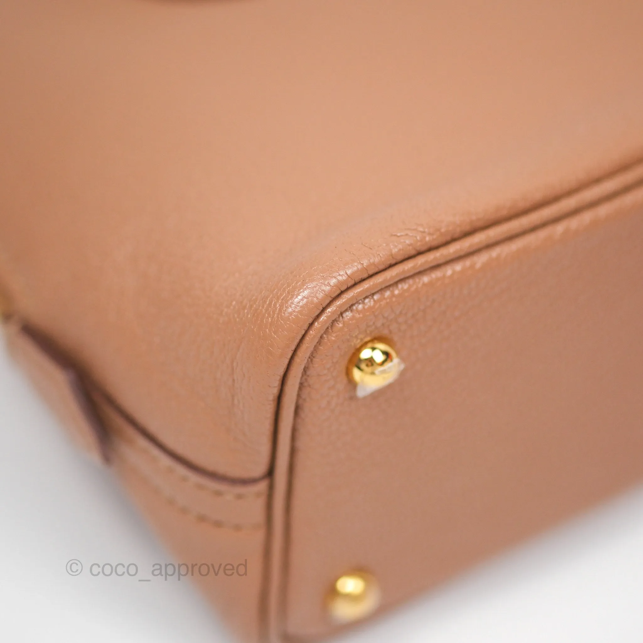 Herms Bolide Mini 1923 Quebracho 2J Chevre Mysore Gold Hardware
