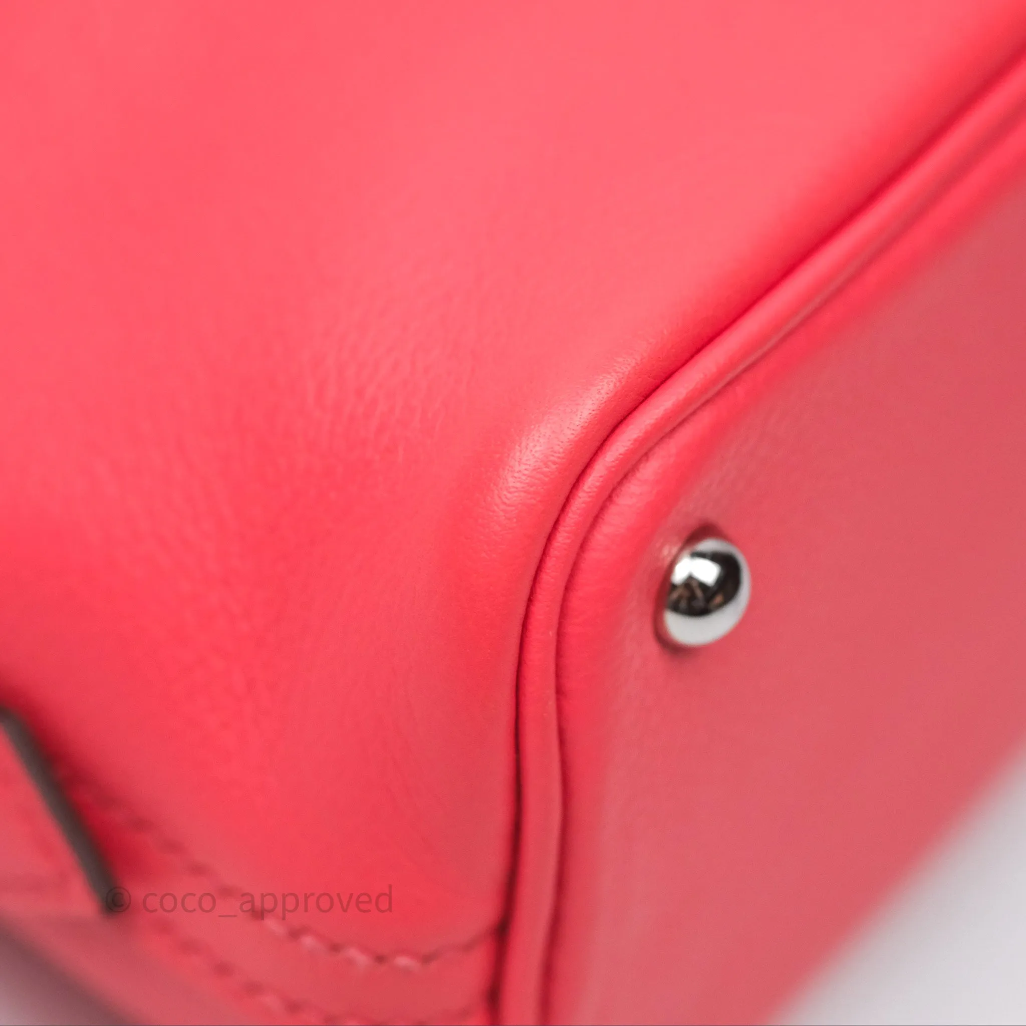 Herms Bolide Mini 1923 Rose Texas 0E/ Cuivre 6C Evercolor Palladium Hardware