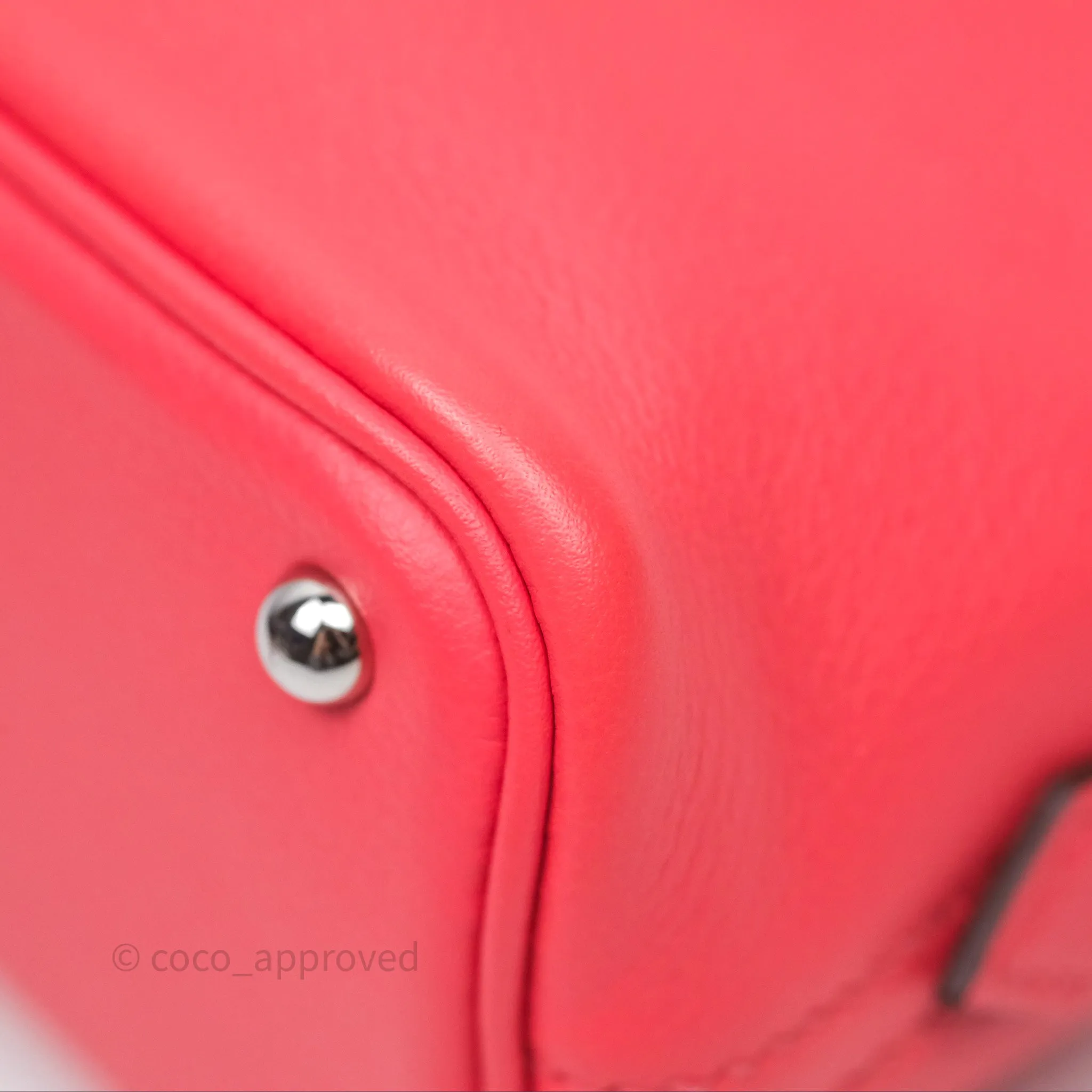 Herms Bolide Mini 1923 Rose Texas 0E/ Cuivre 6C Evercolor Palladium Hardware