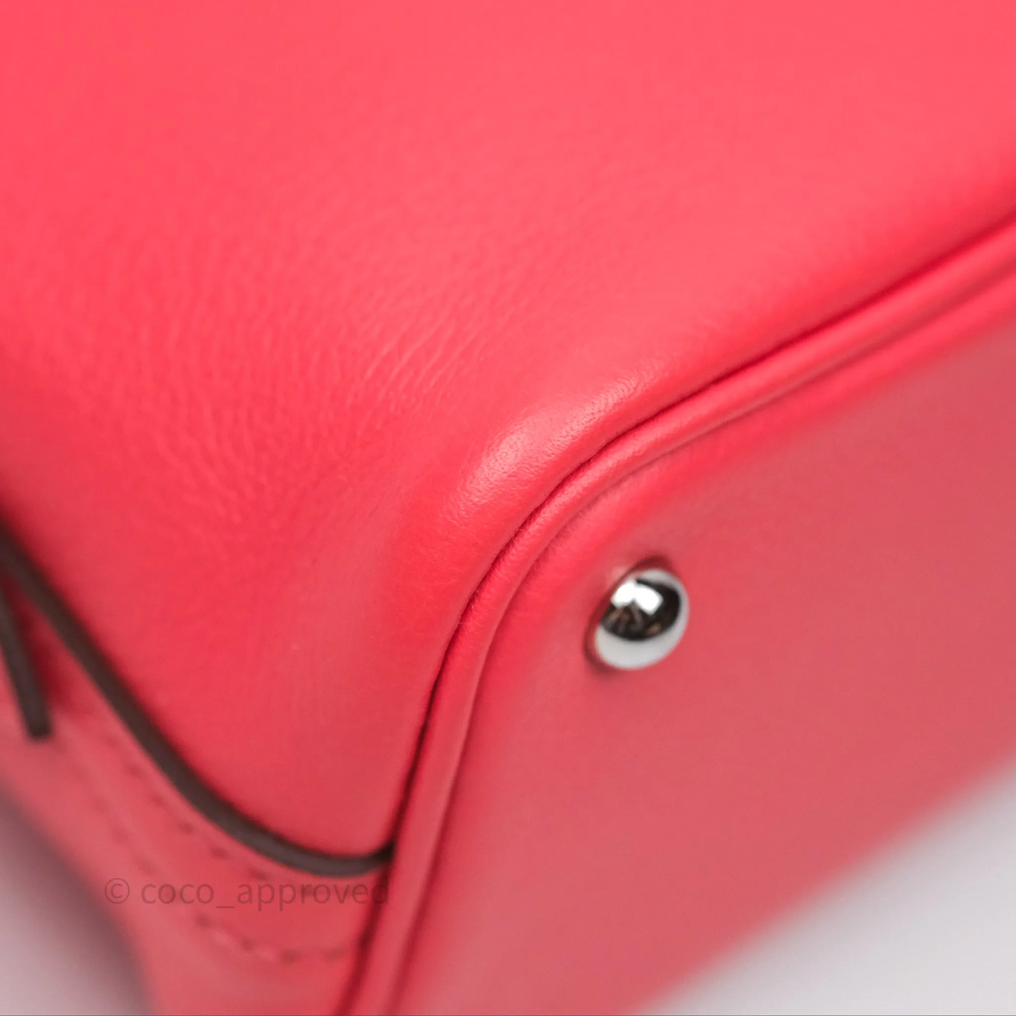 Herms Bolide Mini 1923 Rose Texas 0E/ Cuivre 6C Evercolor Palladium Hardware