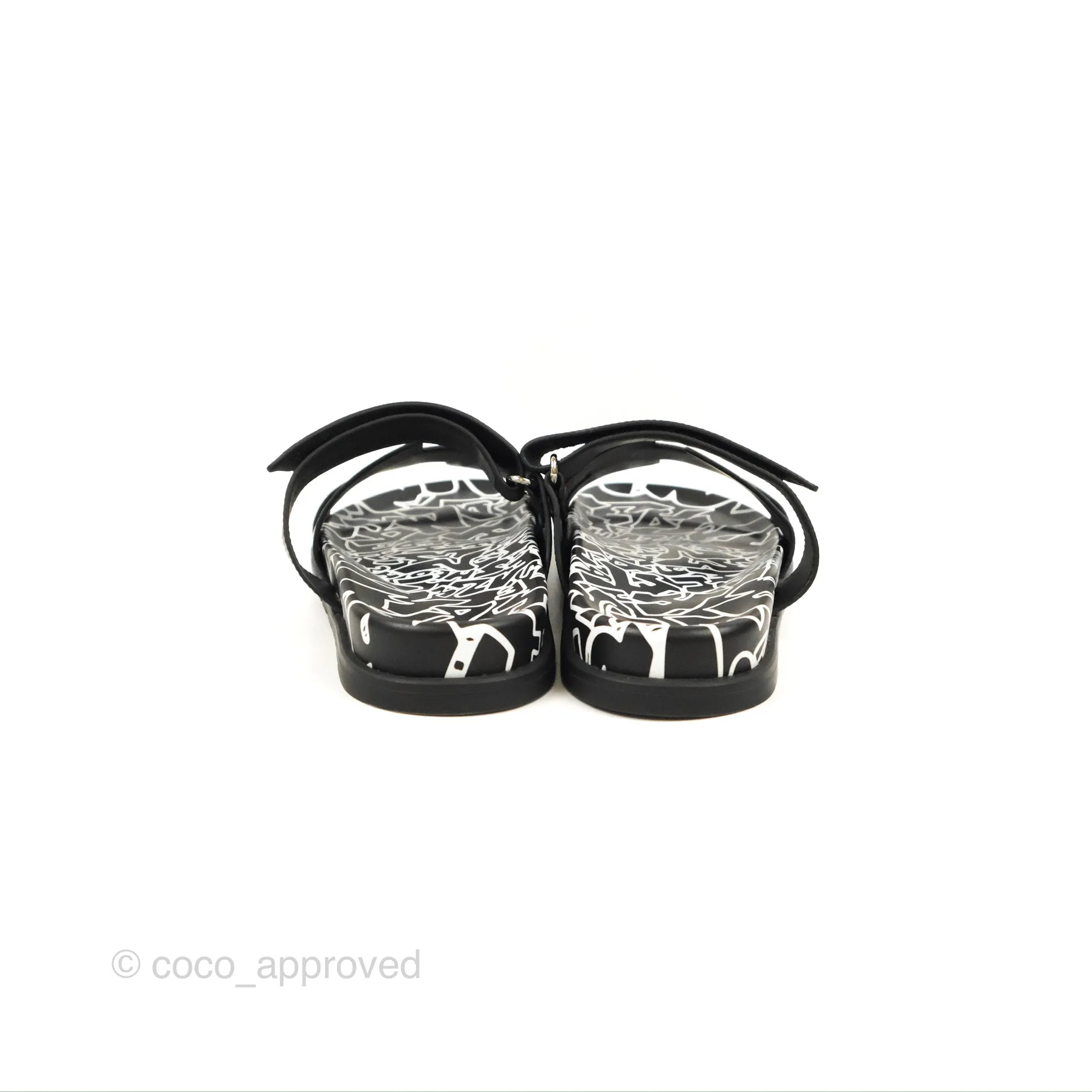 Herms Chypre Sandal 'Graff Hermes' Black Epsom