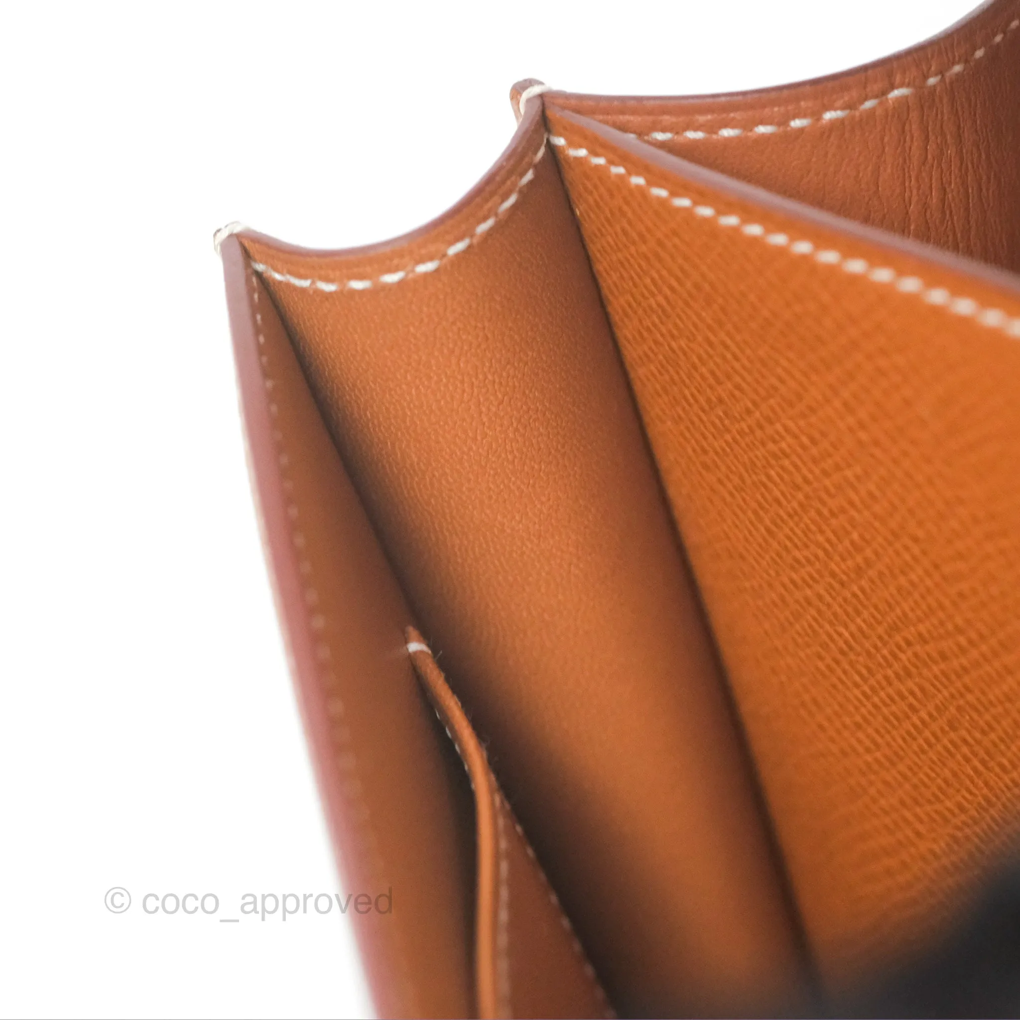 Herms Constance Mini 18 Gold Epsom Gold Hardware